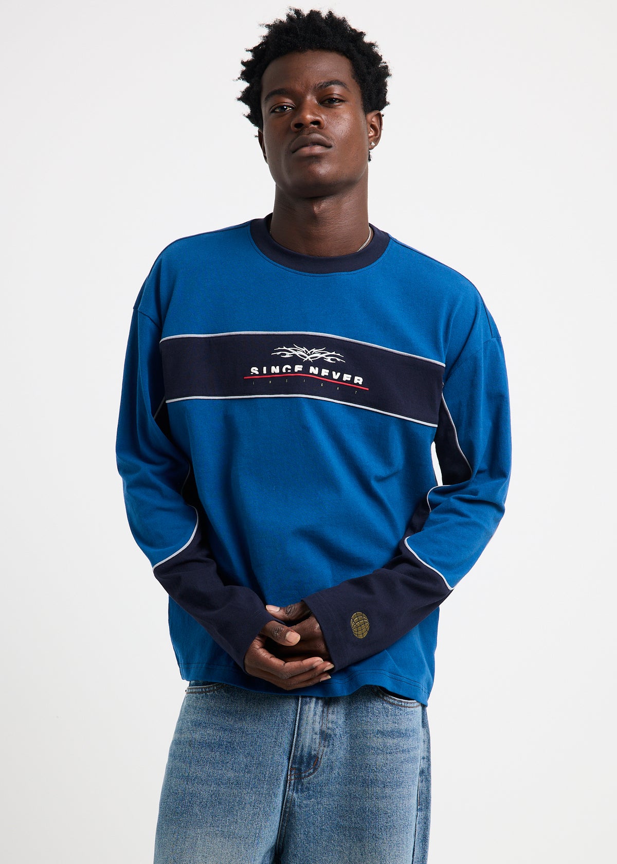 Era Long Sleeve Panel Tee BLUE NAVY