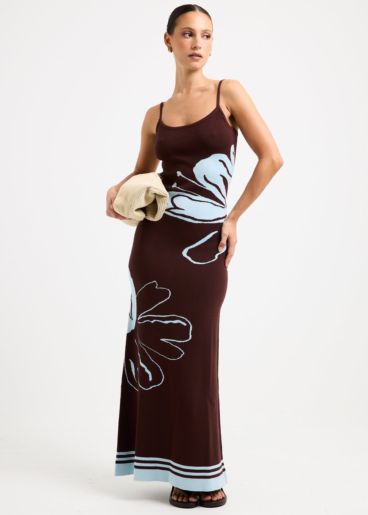 Calypso Maxi Dress CHOCOLATE