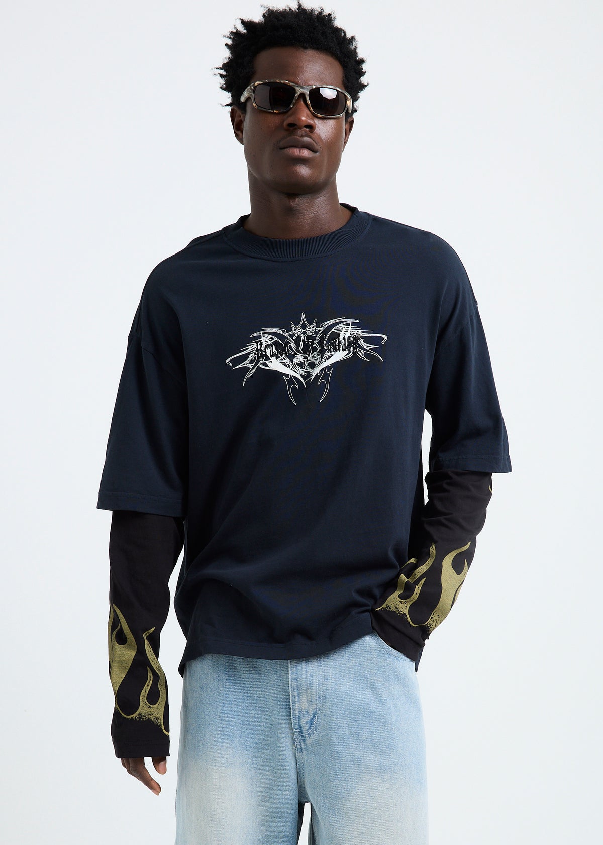 Damour Long Sleeve Tee BLACK