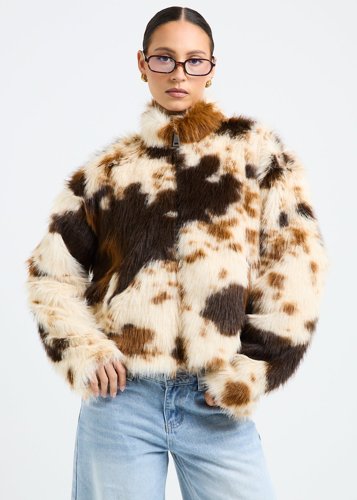 Highland Cow Print Jacket COW PRINT