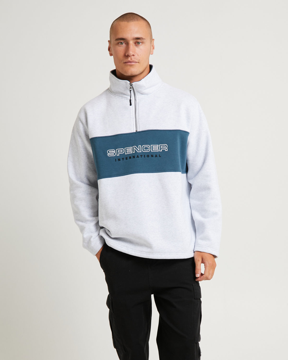 ternational 14 Zip Jumper FROST MARLE
