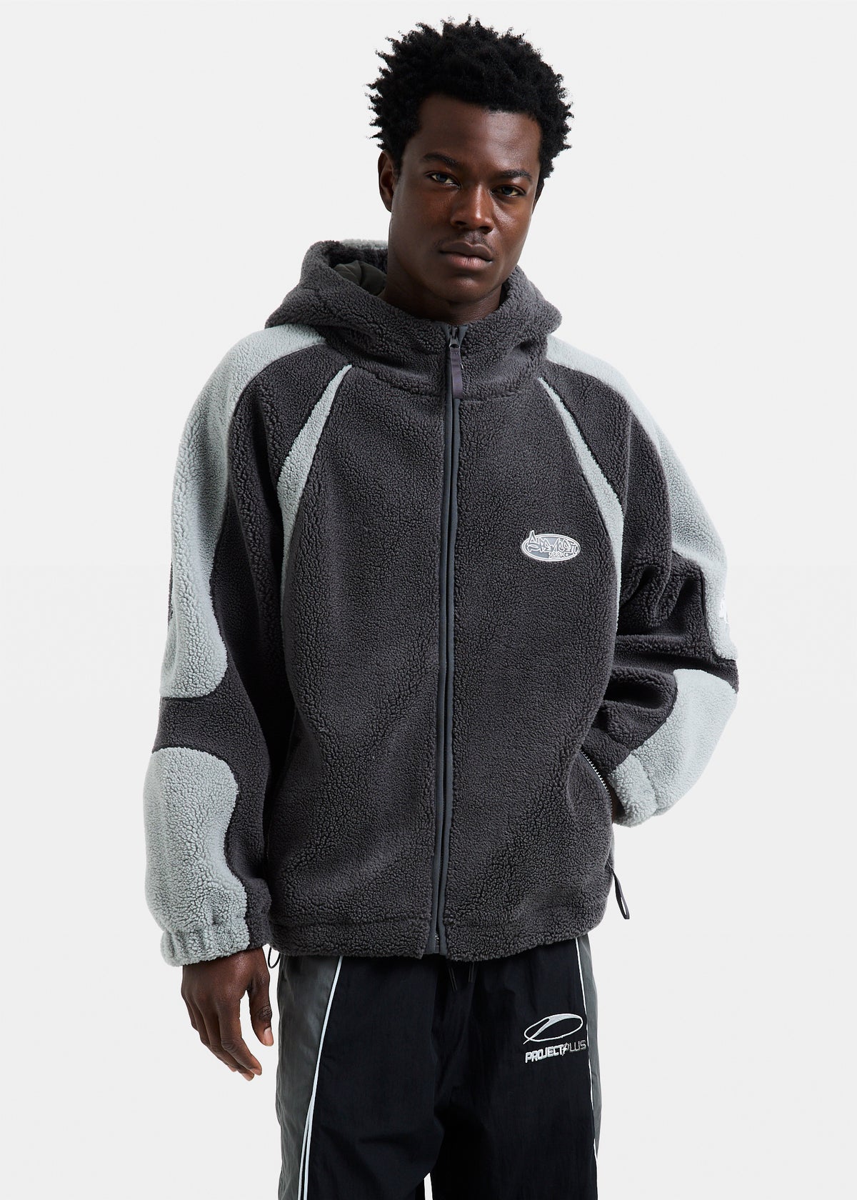 Akira Sherpa Zip Jacket VAPOR GREY