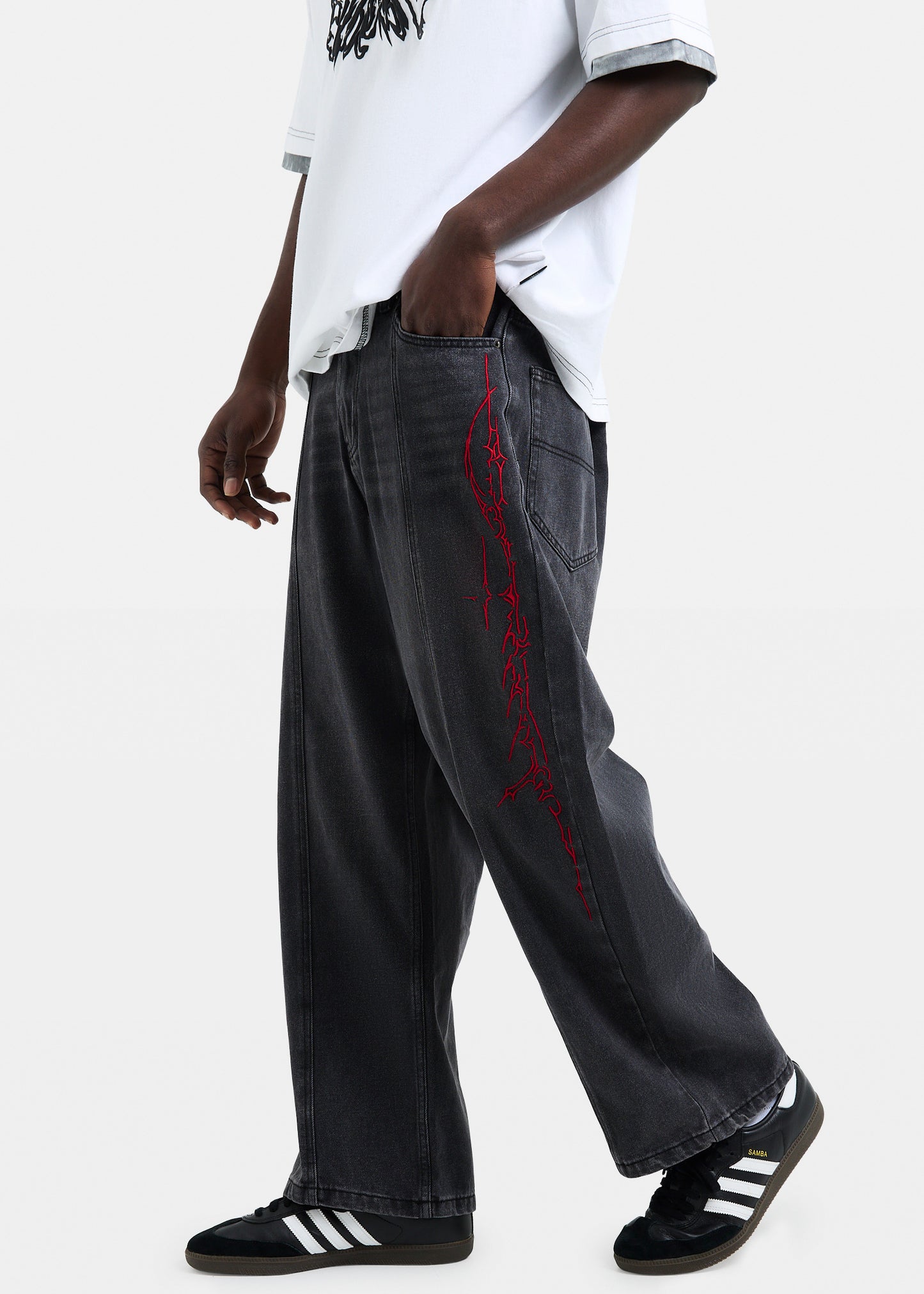 Cyber Script Denim Jeans