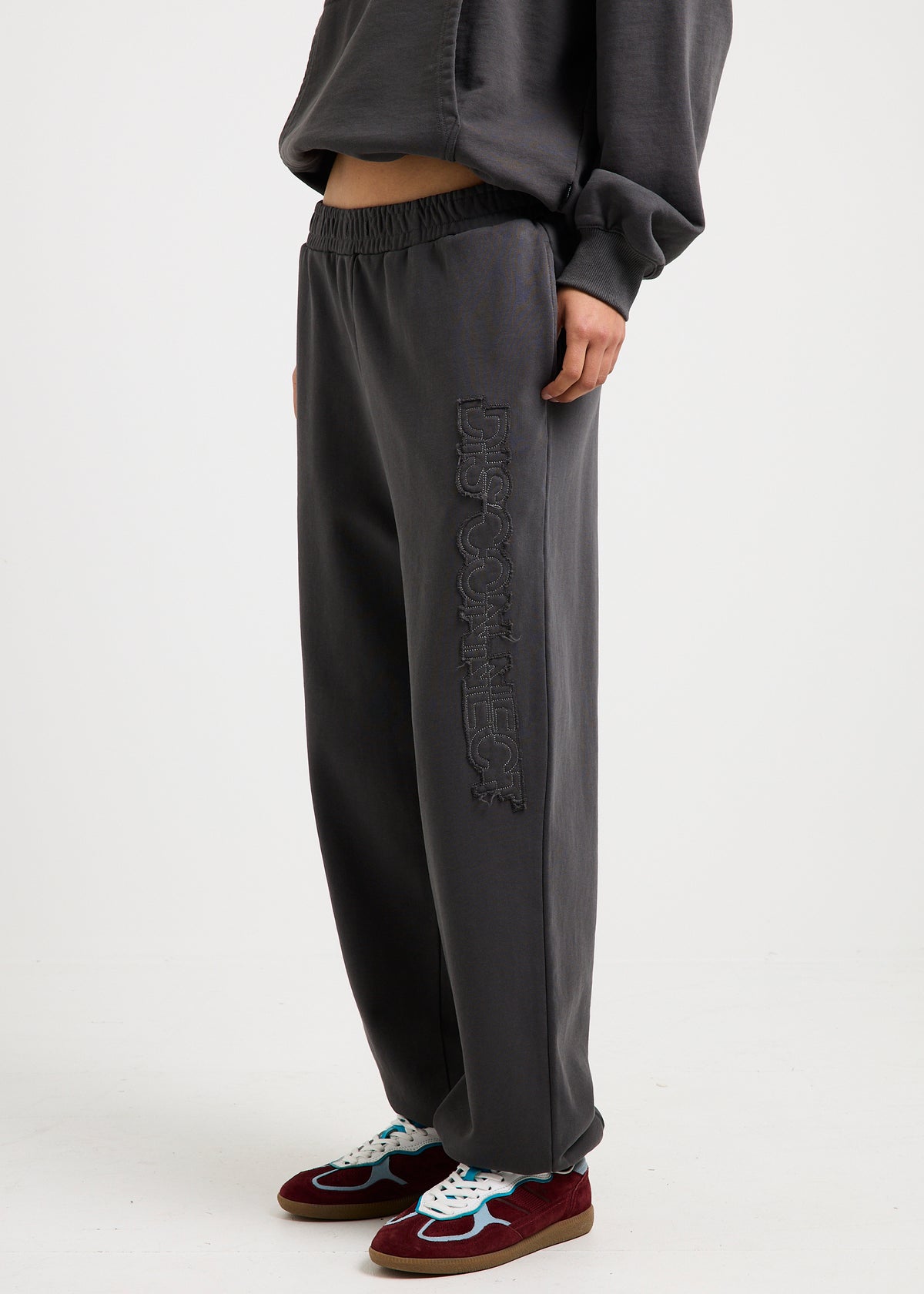 Joni Distressed Sweatpants SLATE