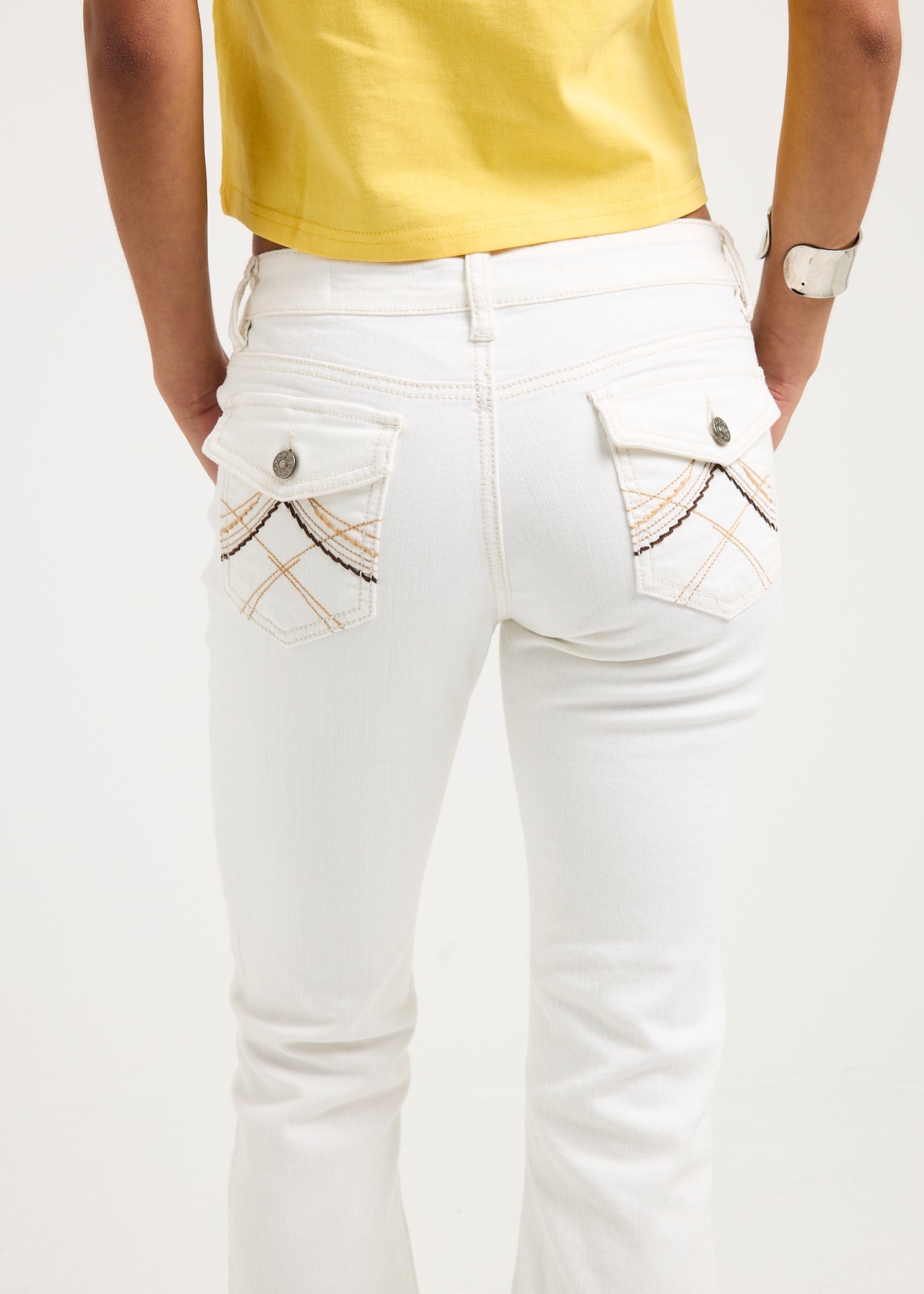 Sarki Low Rise Flare Denim Jeans