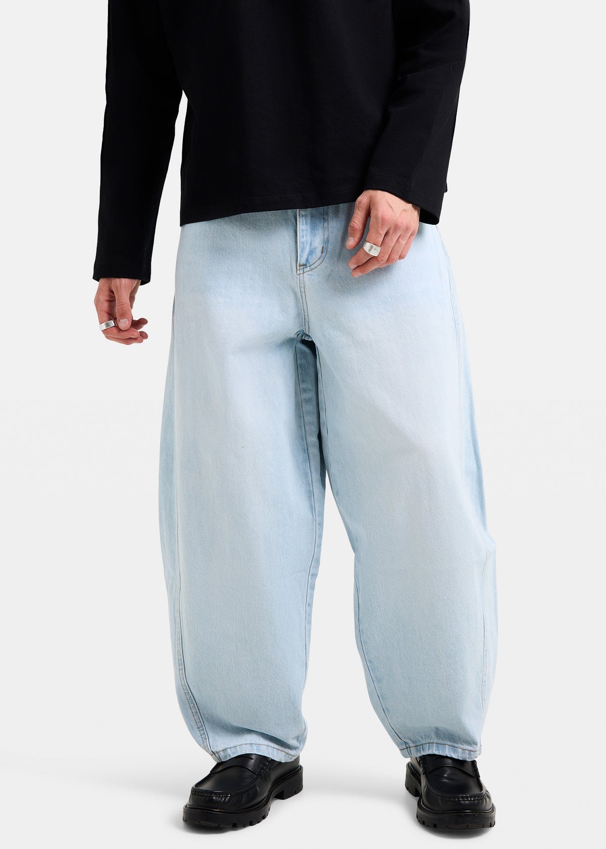 Disrupt Baggy Denim Jeans LIGHT BLUE