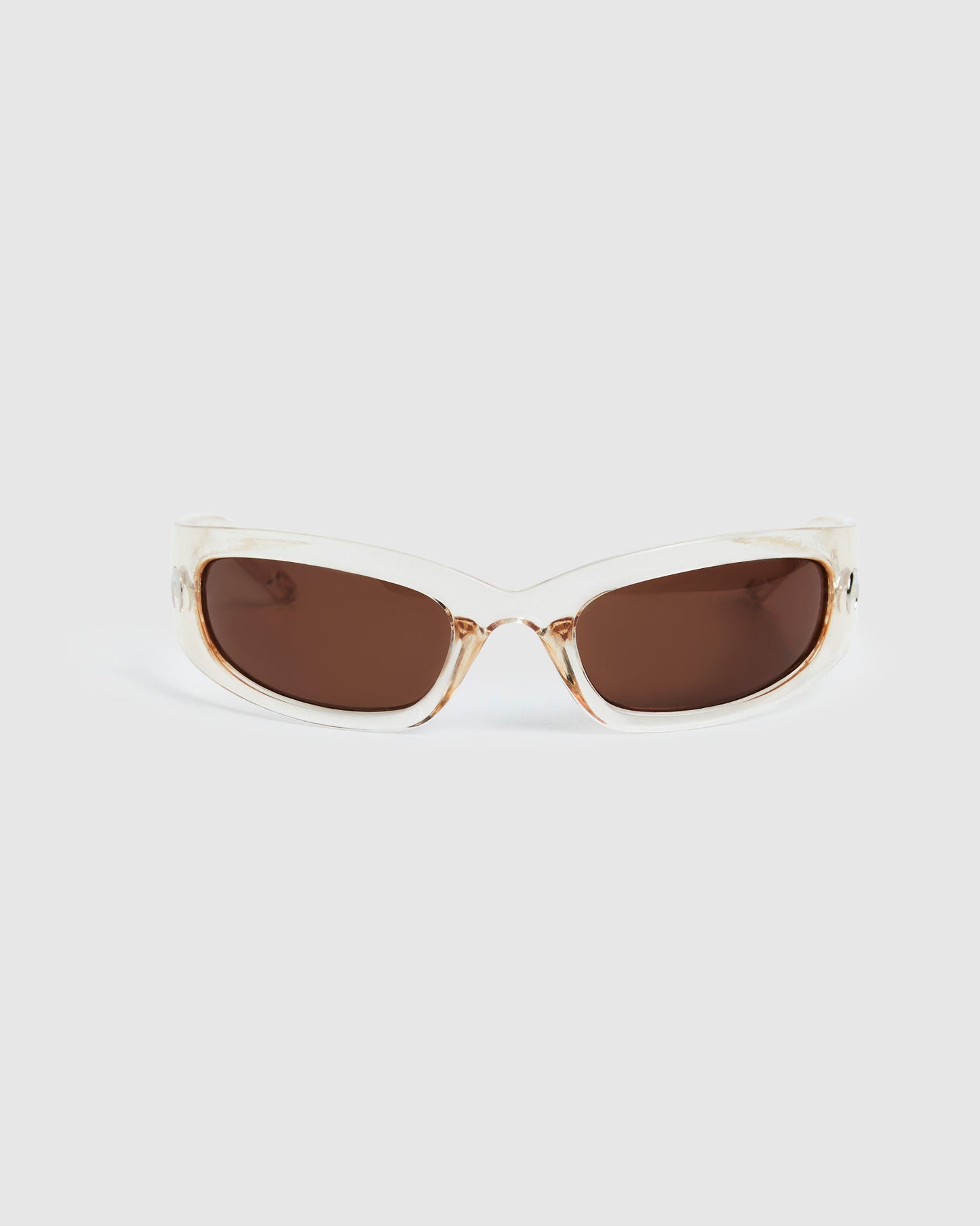 Tatum Wrap Around Sunglasses Clear
