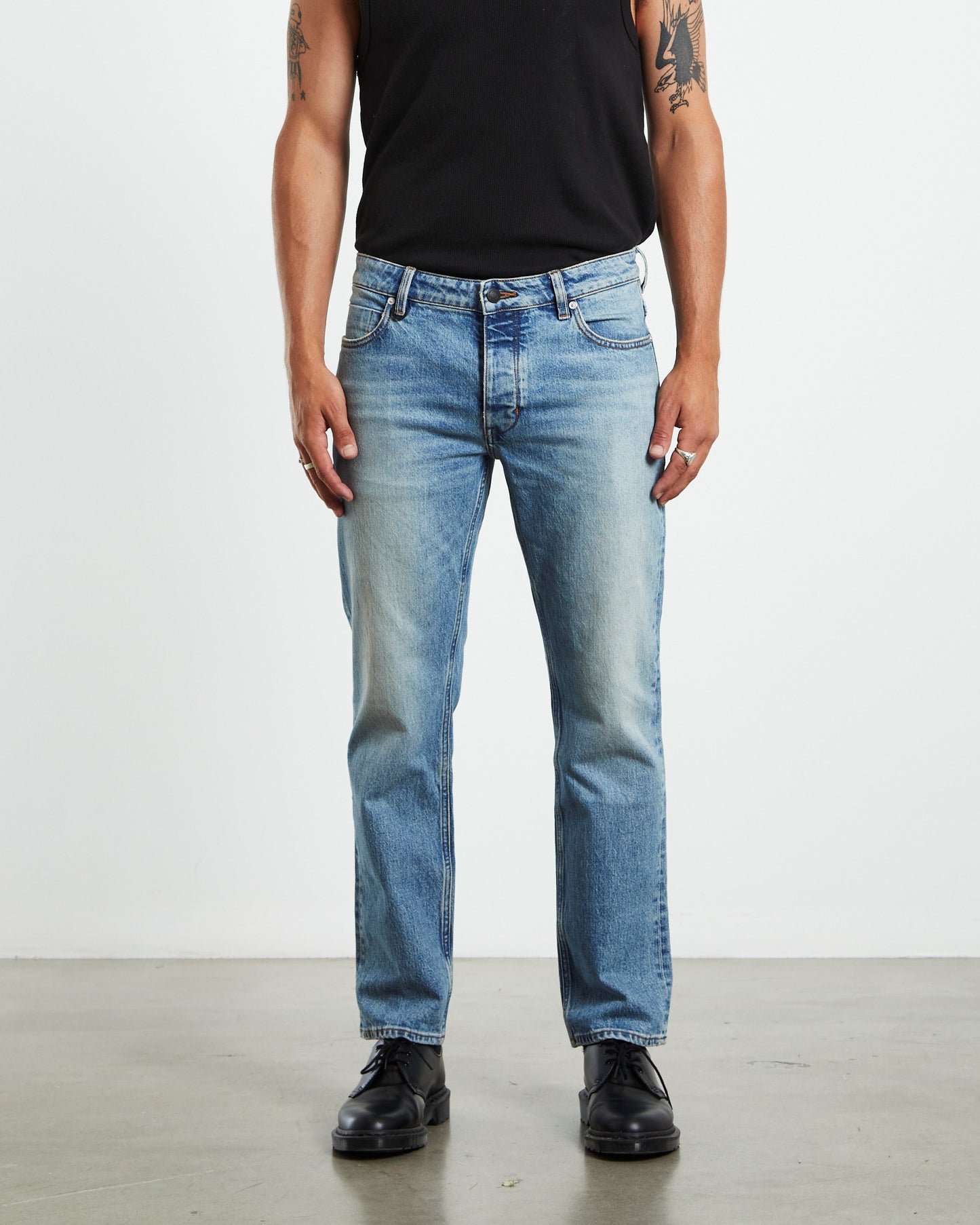 Lou Straight Denim Jeans Tone