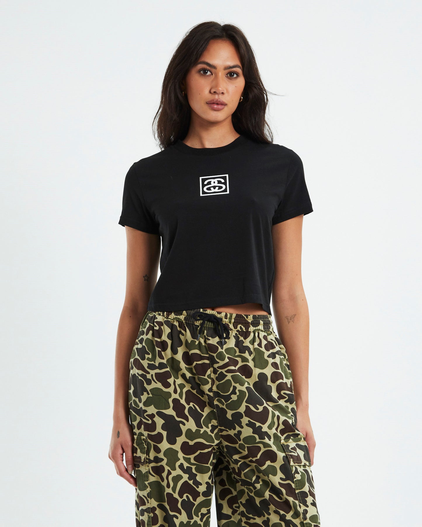 Square Slim Tee Black