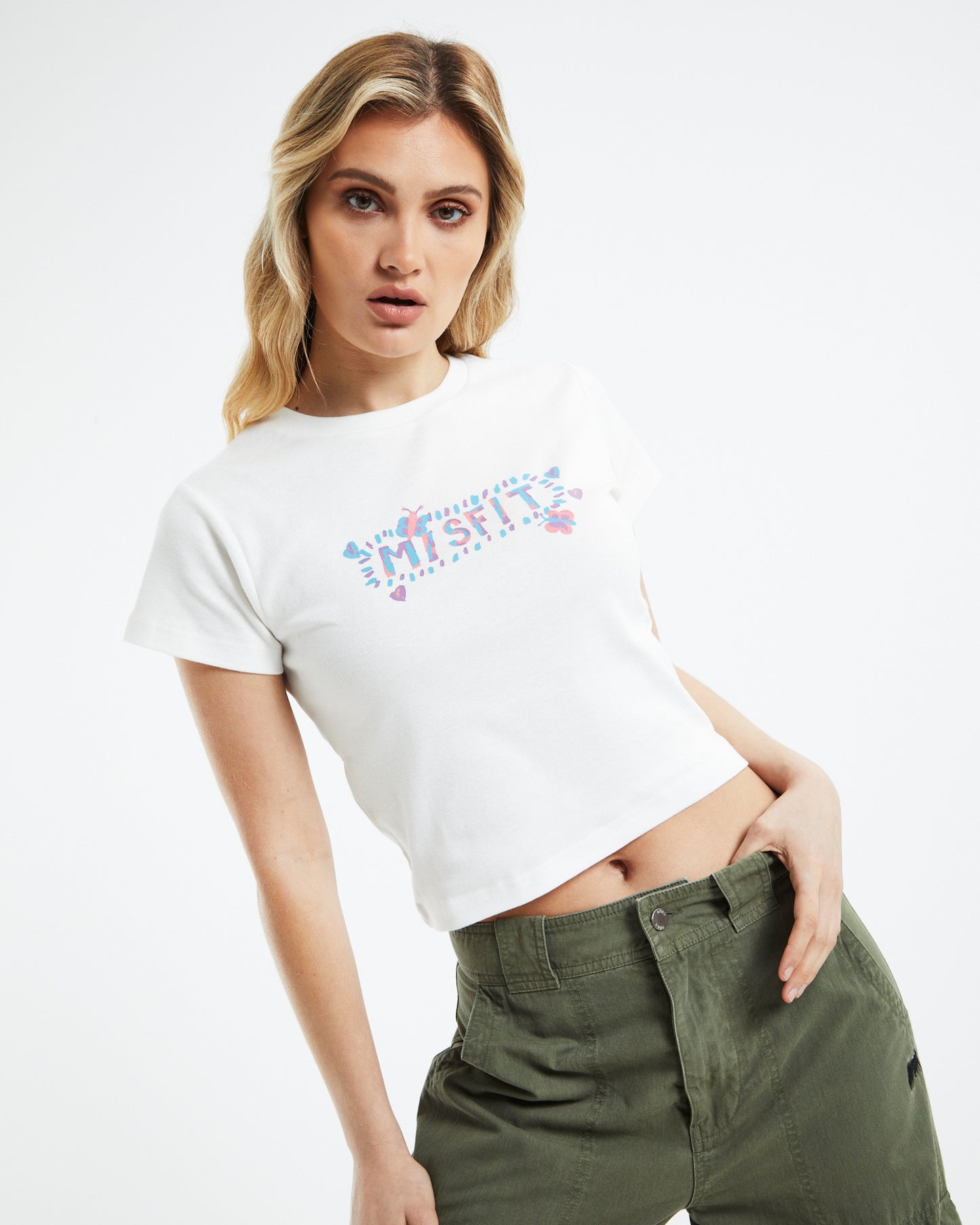Friends & Strangers Rib Tee Washed White