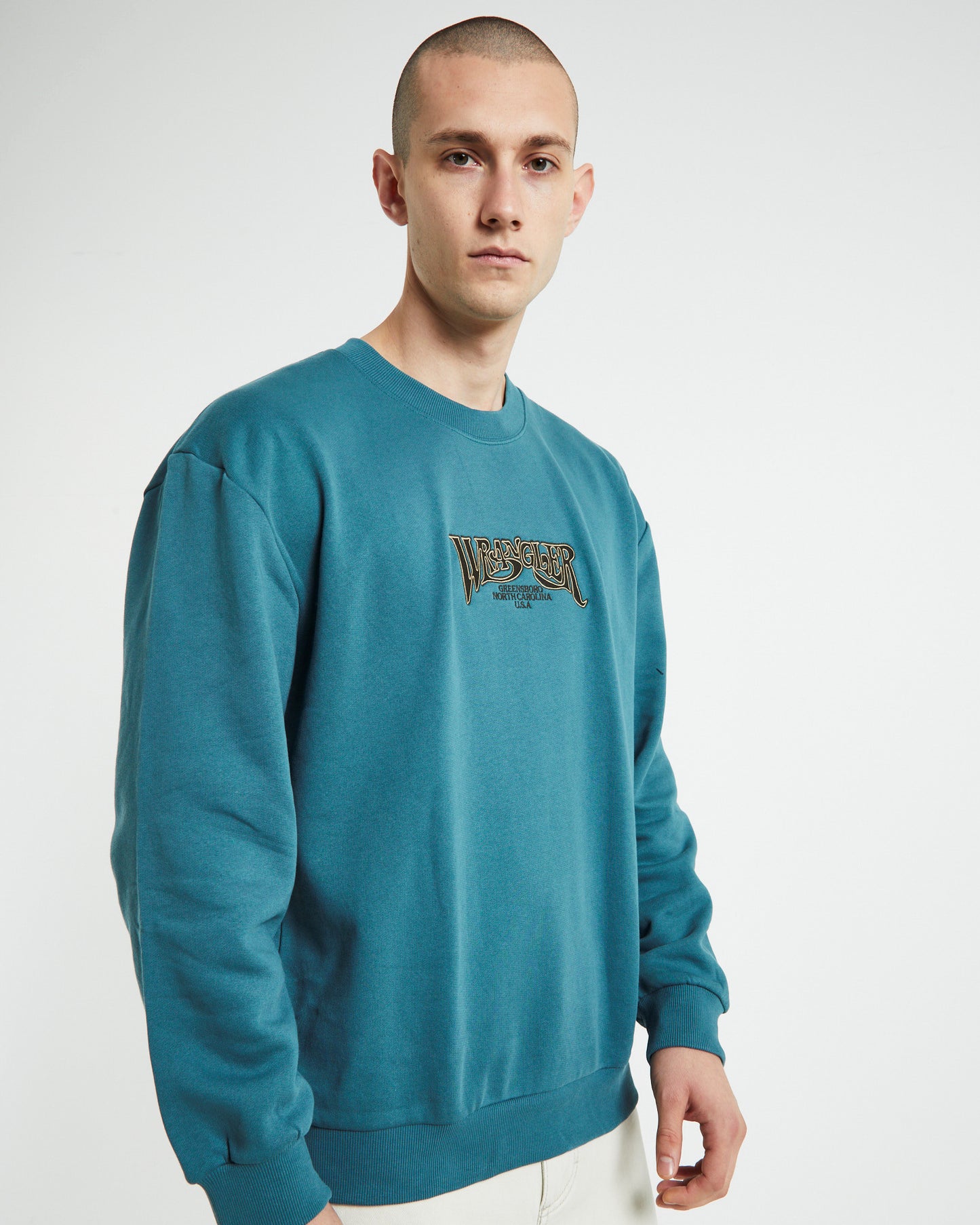 Tripped Baggy Crew Vintage Teal