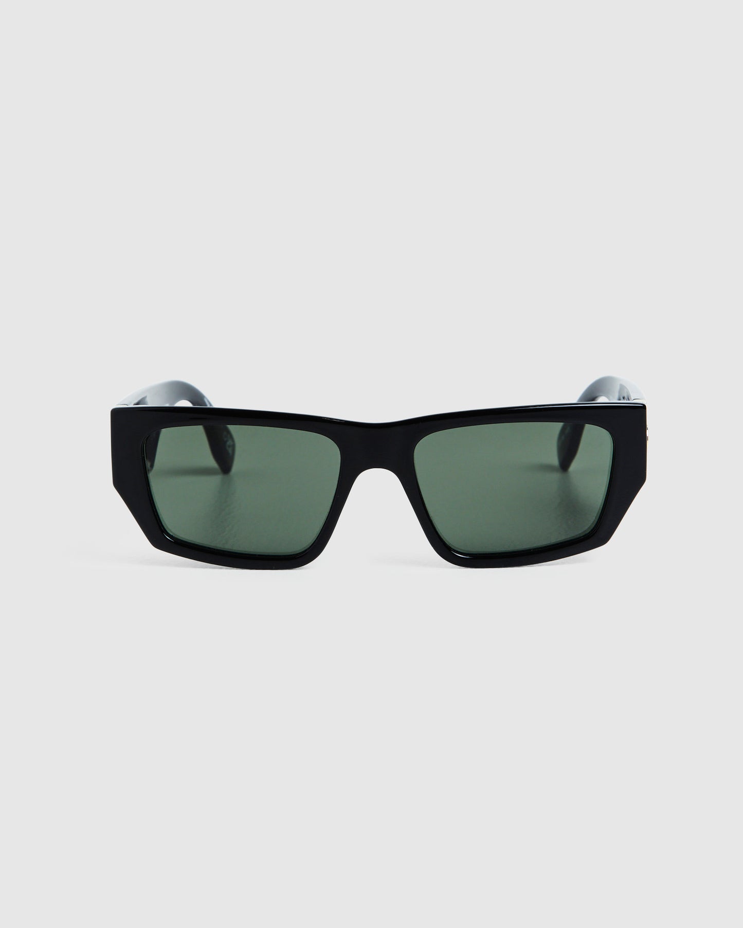 Plastic Measures Sunglasses Black/Green Mono
