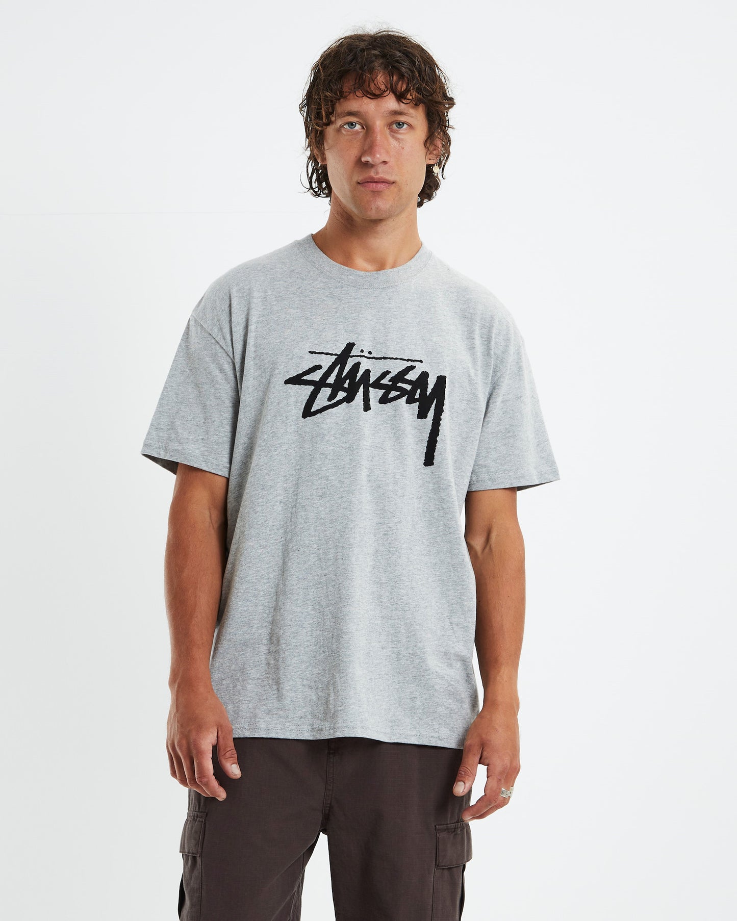Solid Stock Short Sleeve T-Shirt Strong Grey Marle
