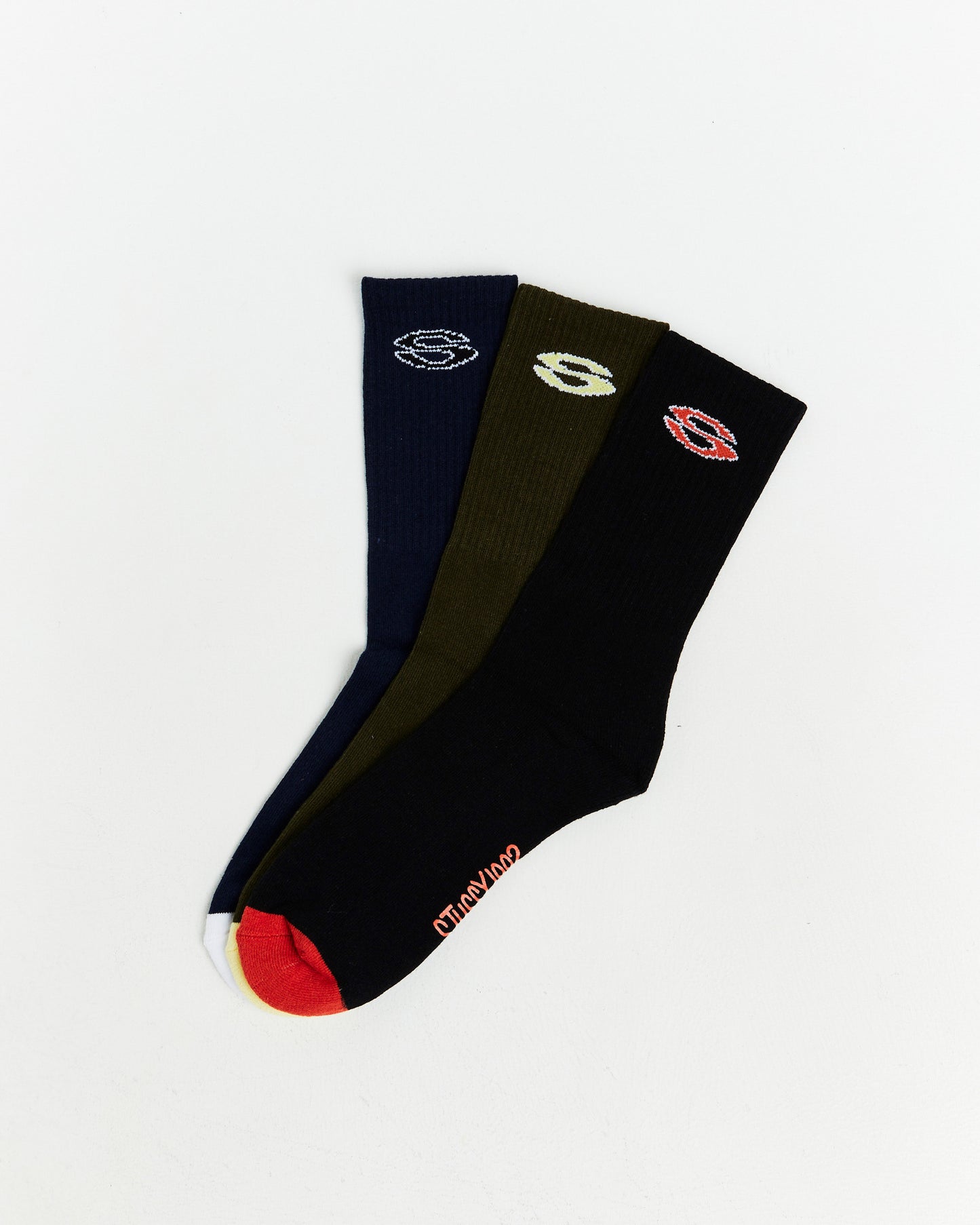 Mens 1992 Team Socks 3 Pack Multi