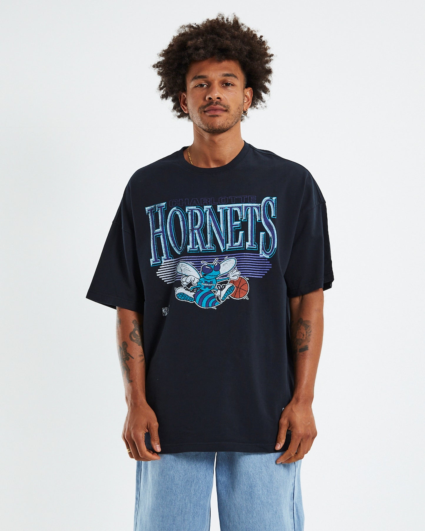 Underscore Charlotte Hornets T-shirt Faded Black
