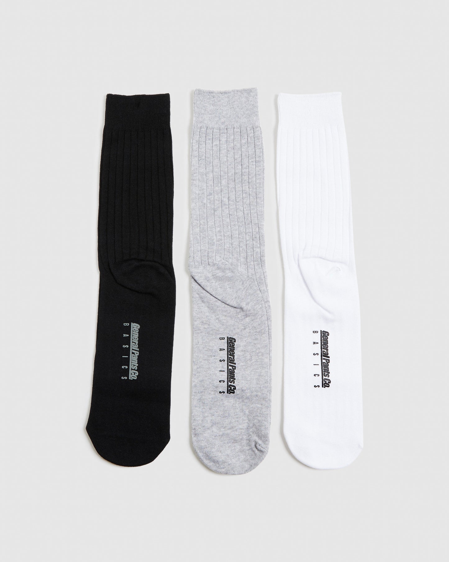 Rib Socks 3 Pack