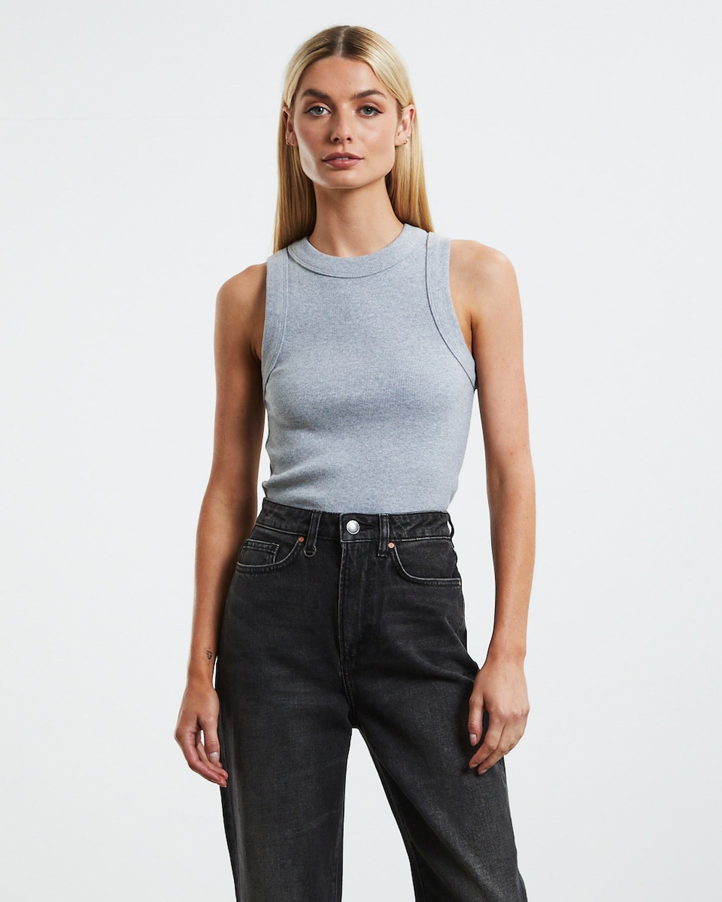 Jonesy Singlet Grey Marle