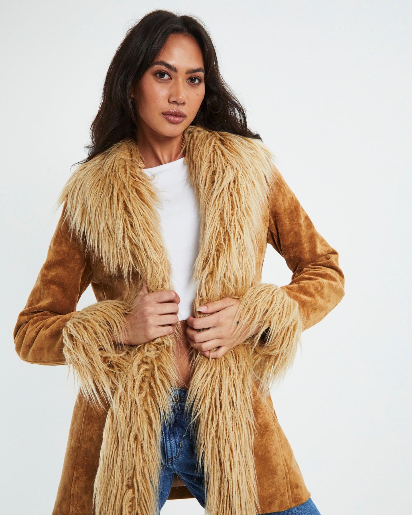 Shag Coat Toffee Tan