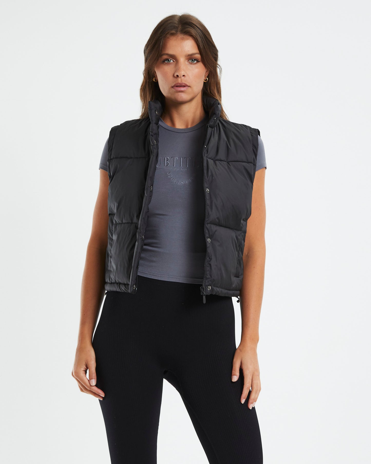 Casey Cropped Puffer Vest