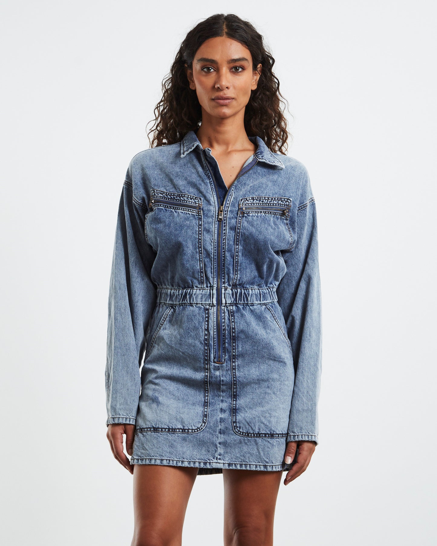 Olivia Dress Blue Blossom