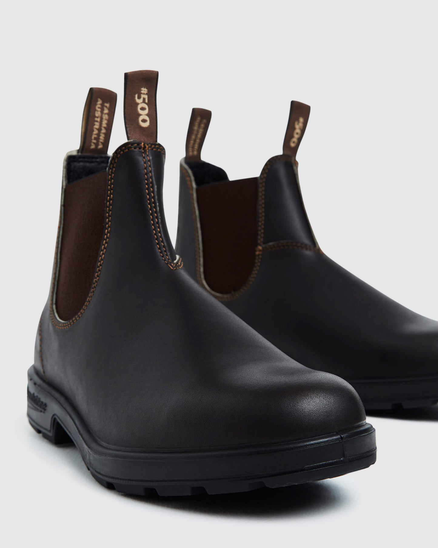 500 Elastic Side Boots Brown