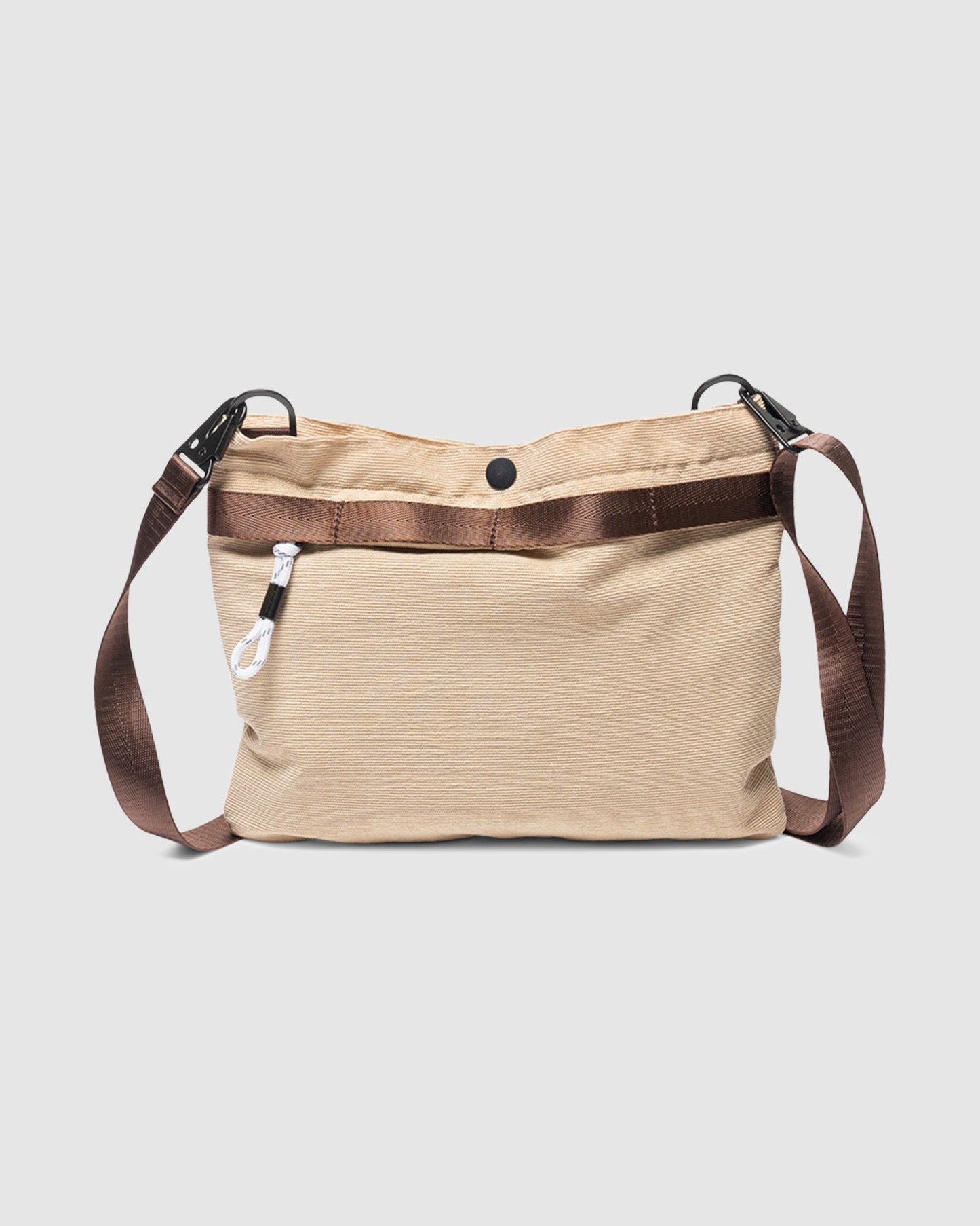 Sacoche Crossbody Corduroy Large Bag Tan