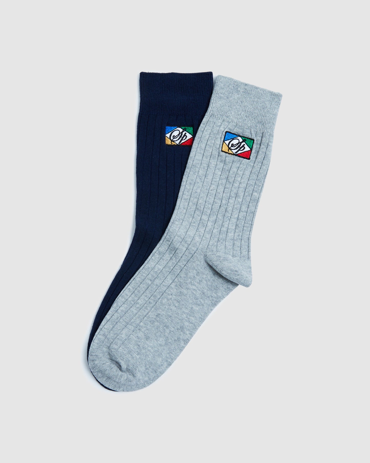 SP Flag Socks 2 Pack Grey/Navy