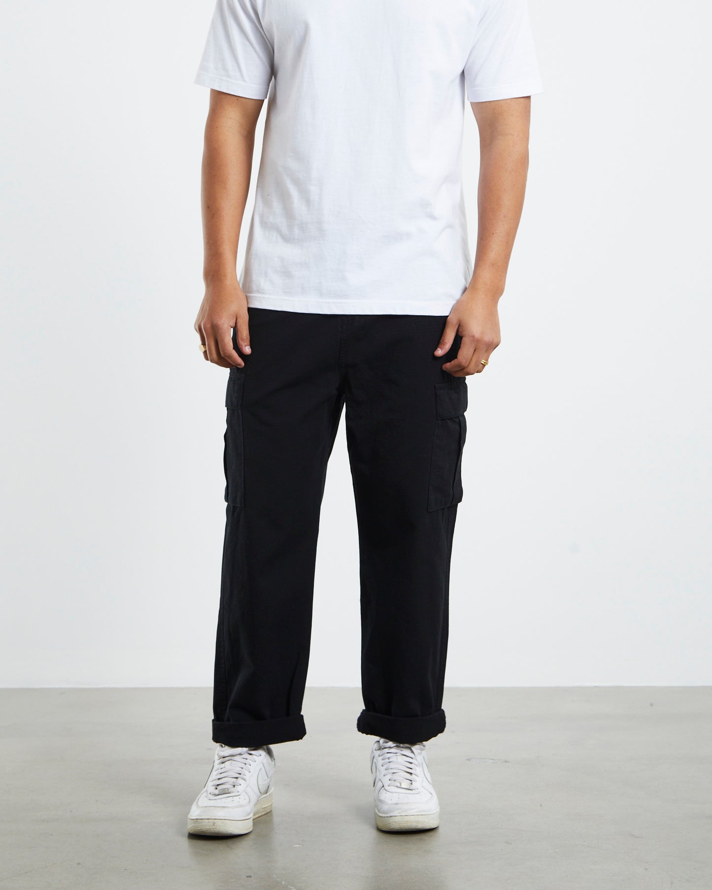 Ripstop Cargo Pants Black
