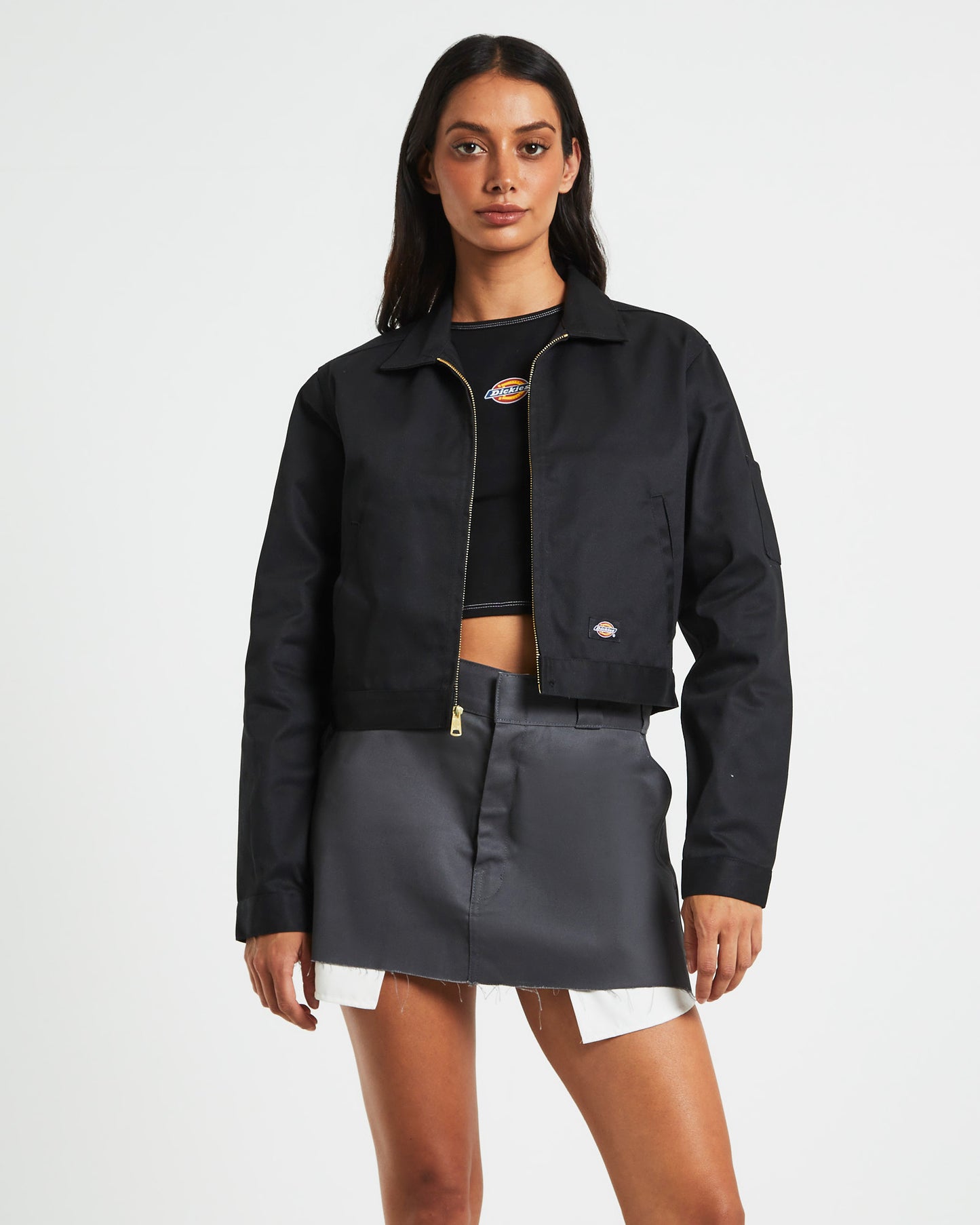 Eisenhower Cropped Jacket Black