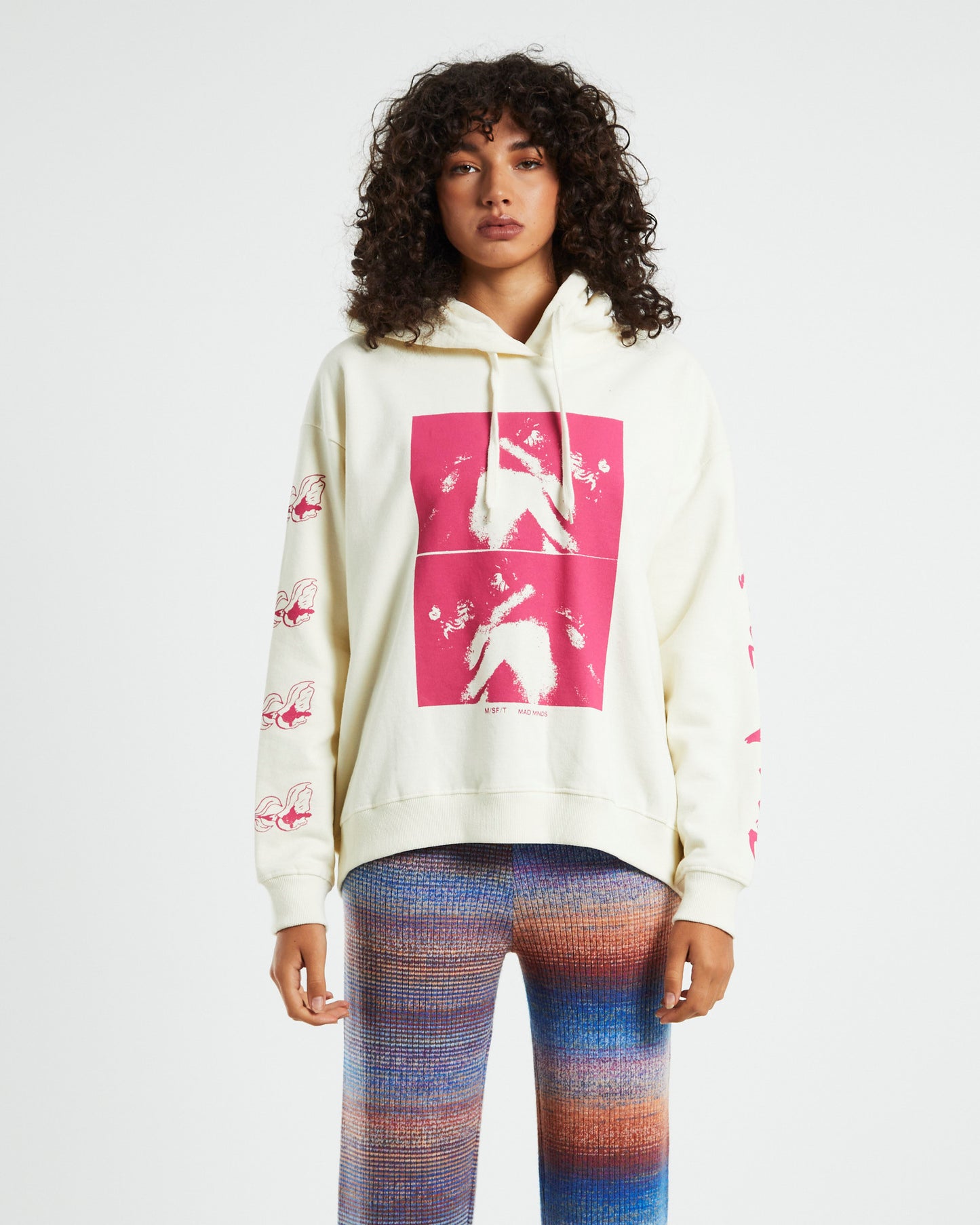 Are We Sleeping Oversized Hoodie White