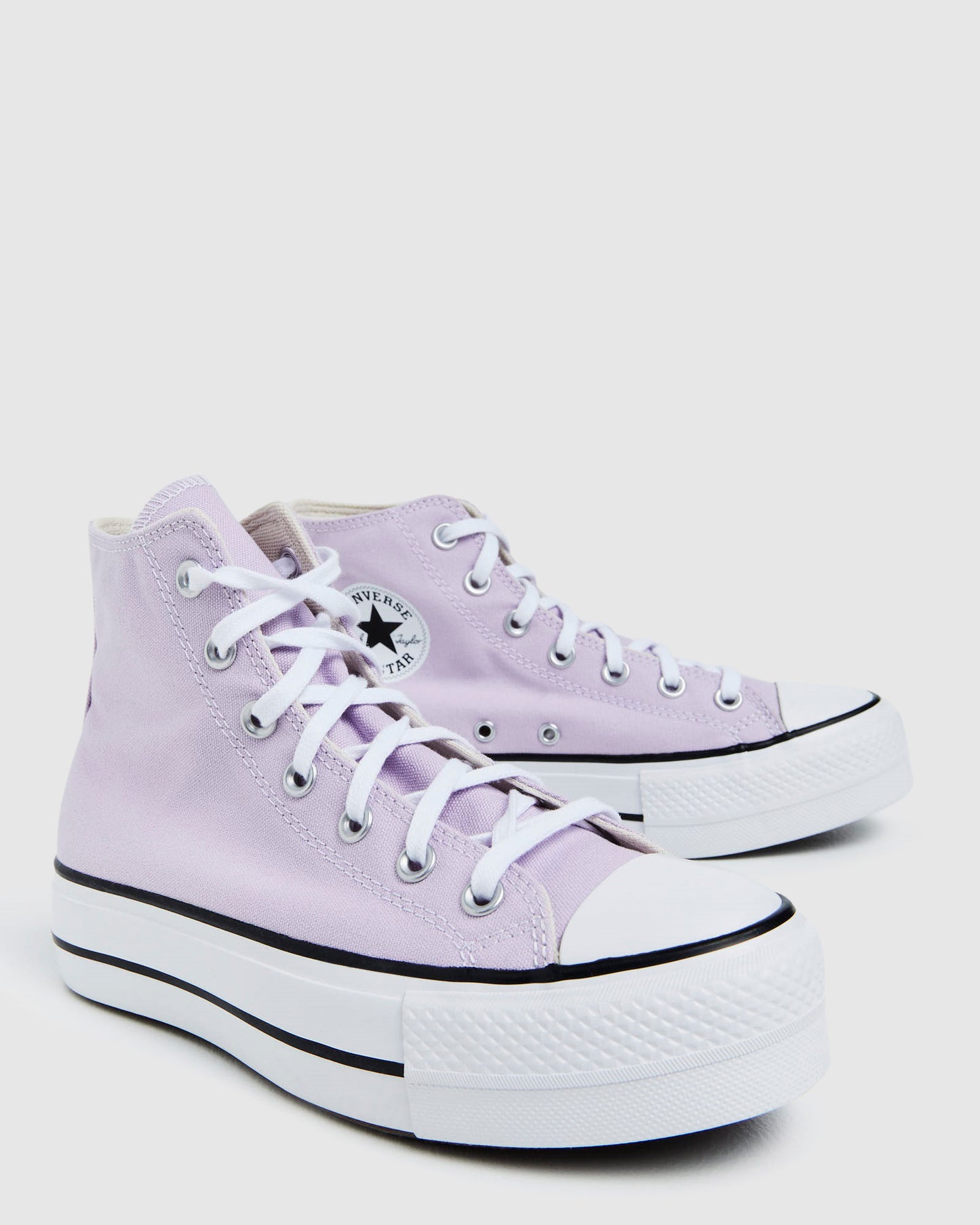 Chuck Taylor All Star Lift Platform Canvas Sneakers Purple