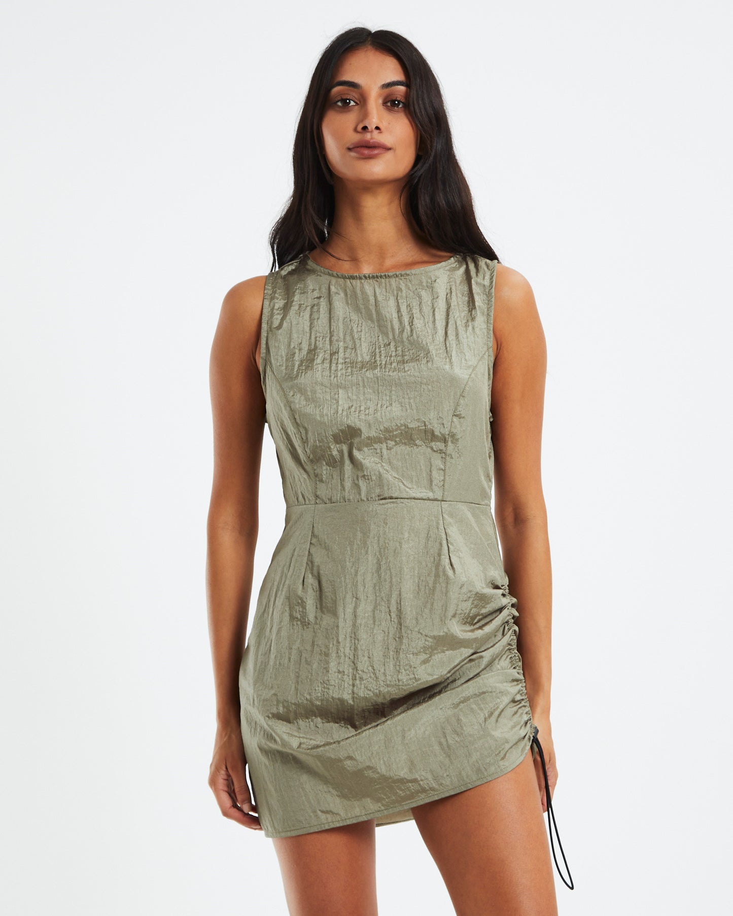 Ajime Mini Dress Green