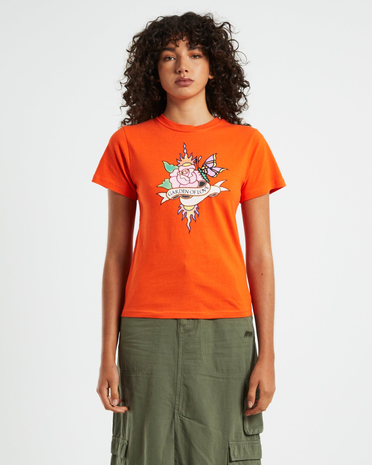 Gardenia Luv Baby Short Sleeve T-Shirt Sherbet Orange