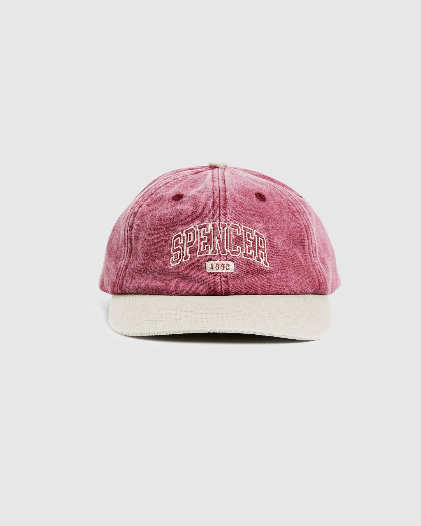 Seattle Contrast Cap Tan/Burgundy