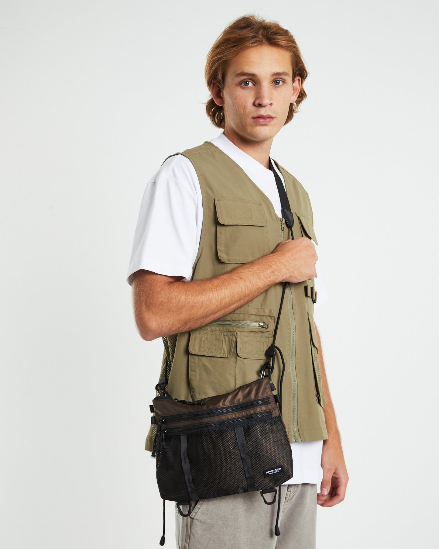 Burnside Tech Side Bag Brown
