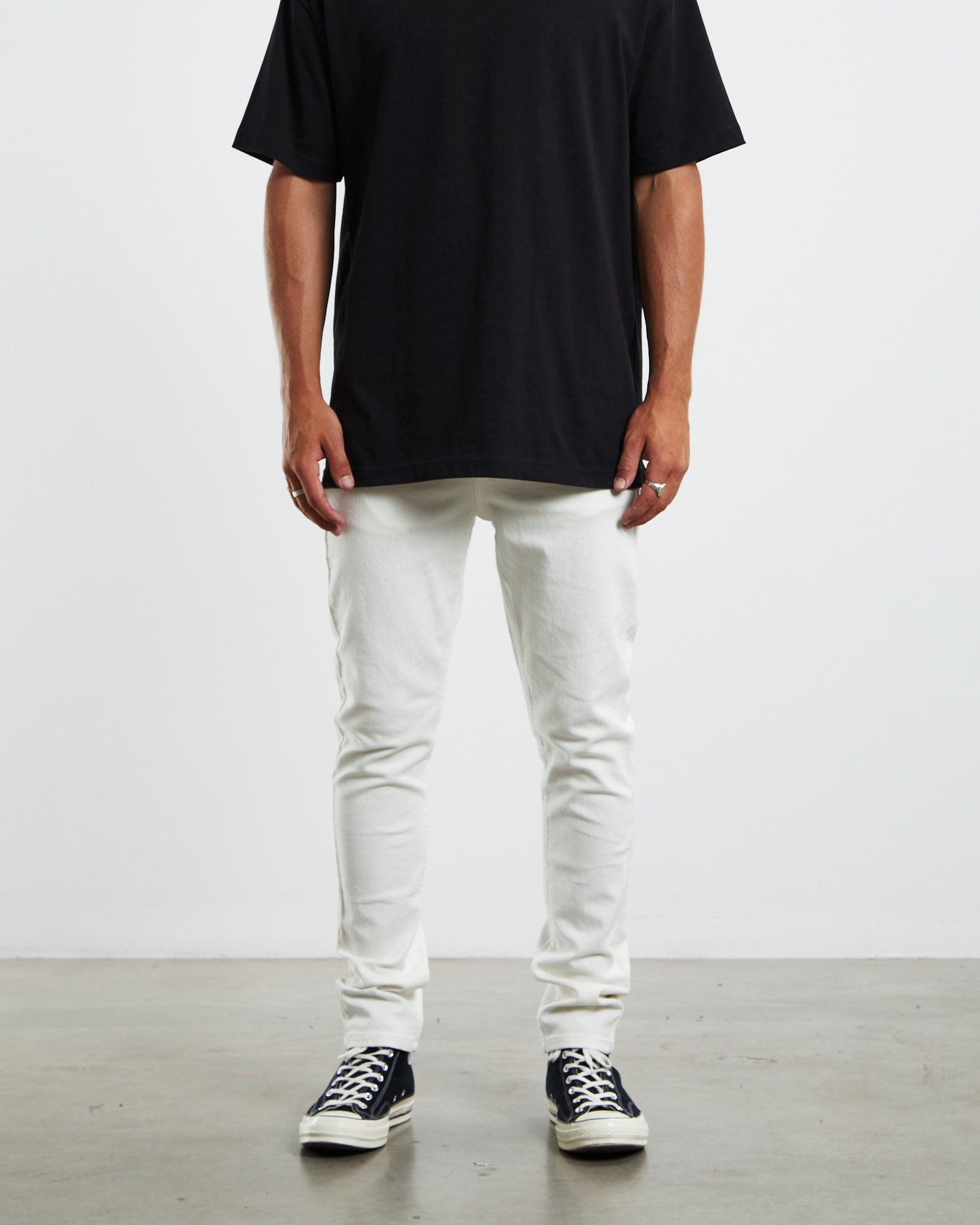 City Riot Slim Jeans in White