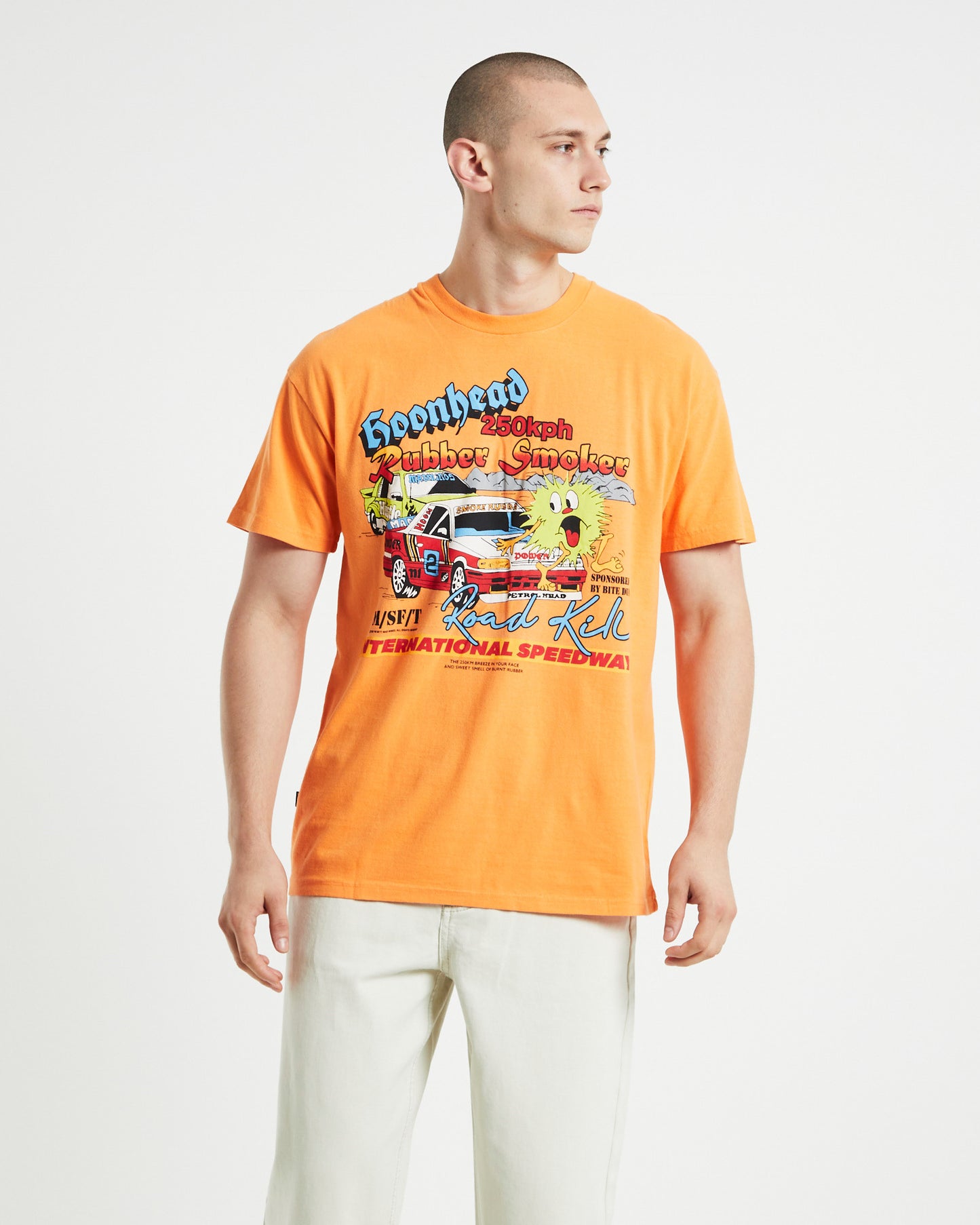 Hoonheads 50-50 AAA Short Sleeve T-shirt Pigment Blazing Orange
