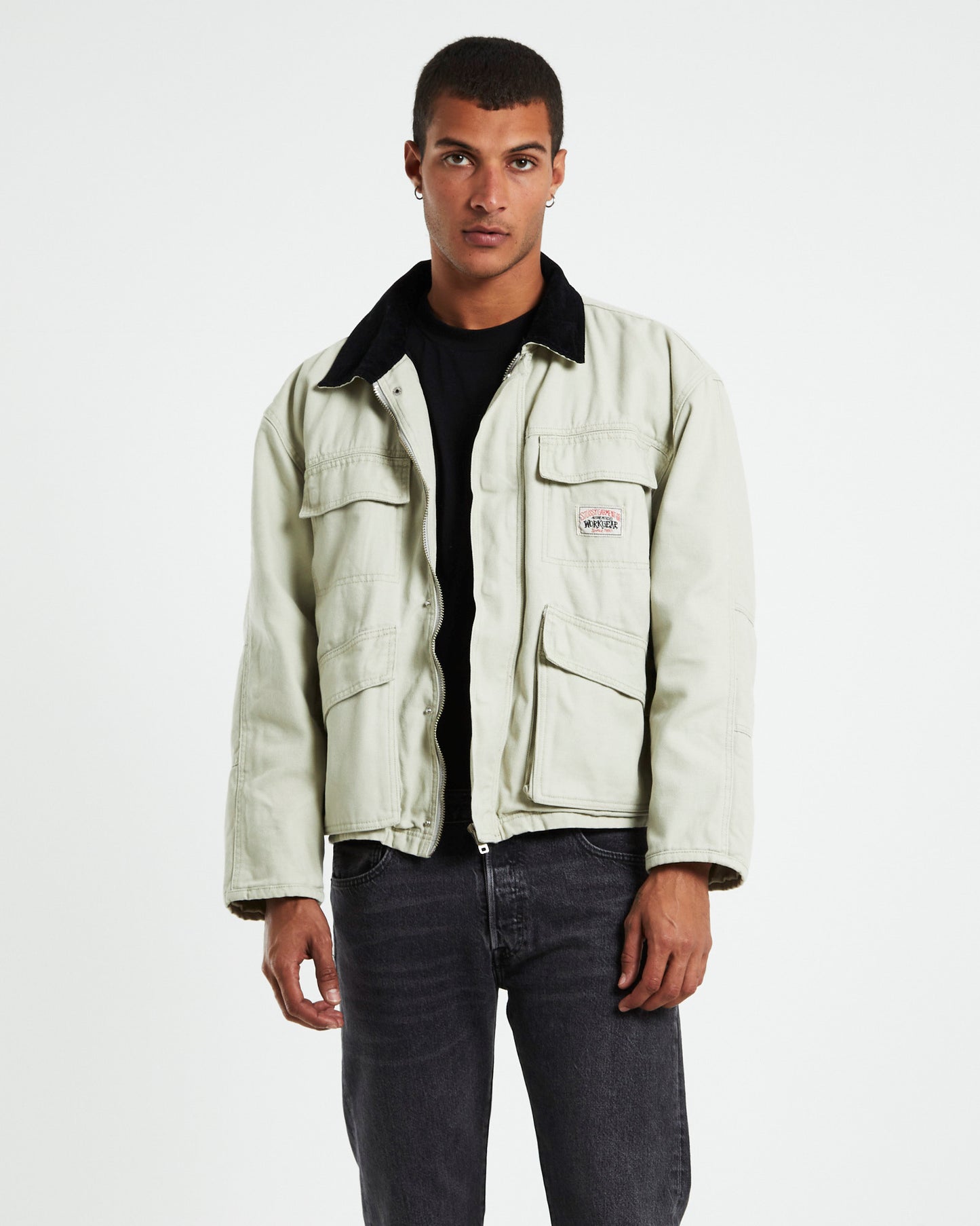 Washed Canvas Shop Jacket Bone