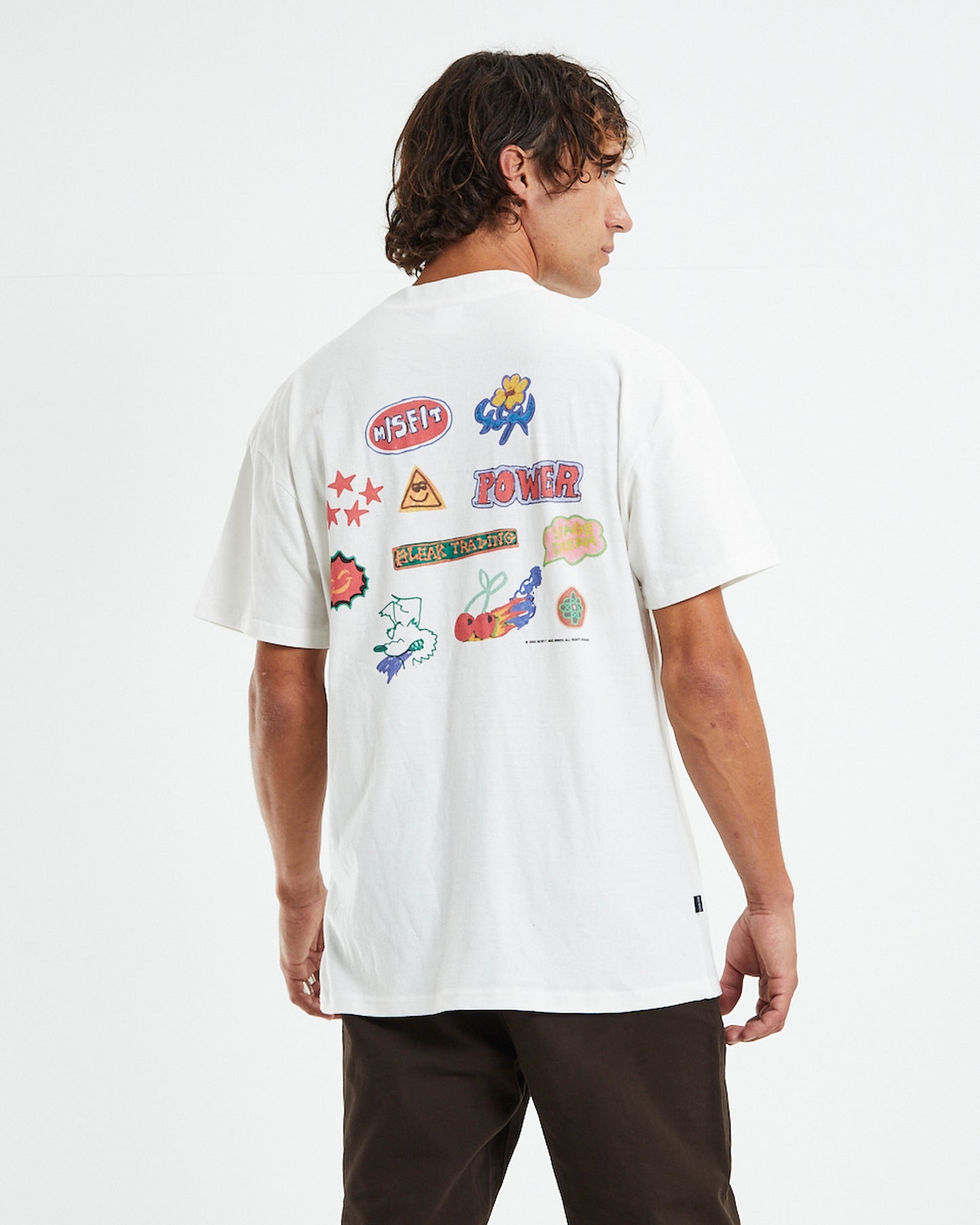 Dream Me 50/50 AAA Short Sleeve T-Shirt Washed White