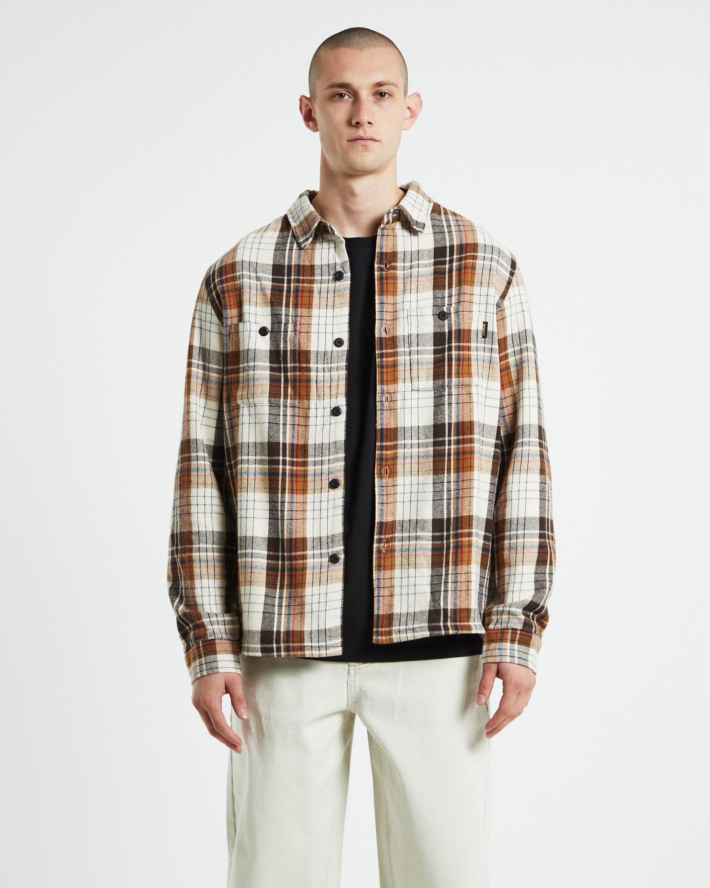 Dino Pigs Long Sleeve Overshirt Off White