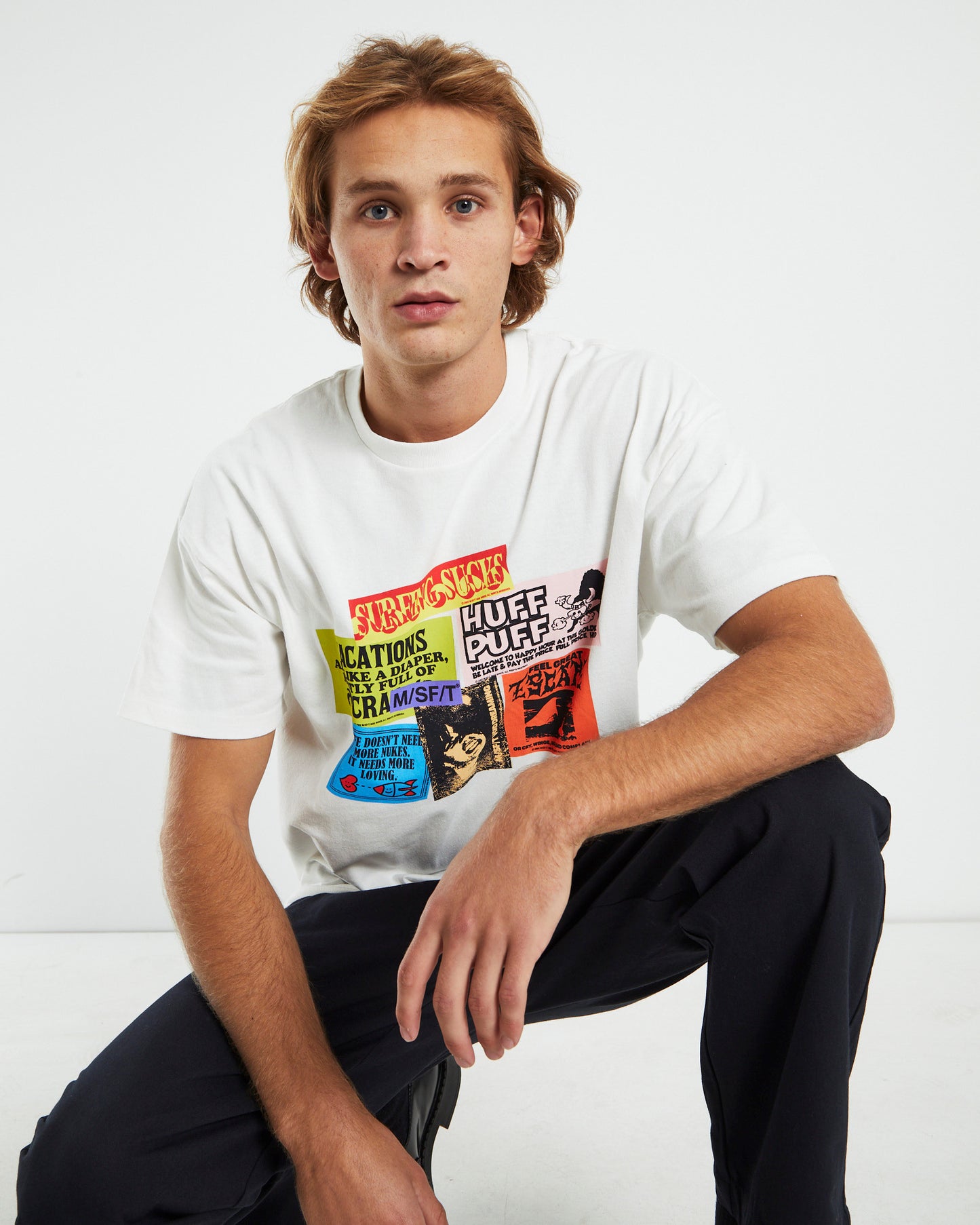 Pound For Pound 50/50 Short Sleeve T-Shirt Washed White