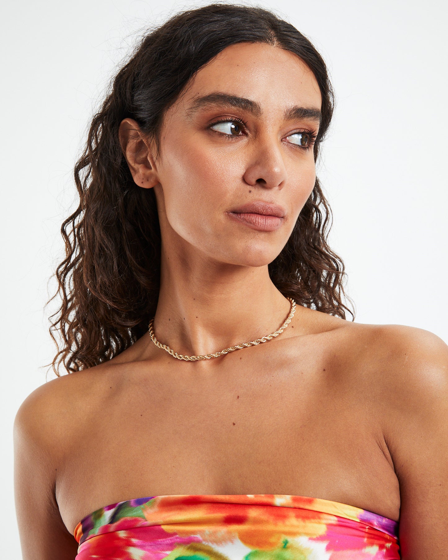 Tara Rope Necklace Gold