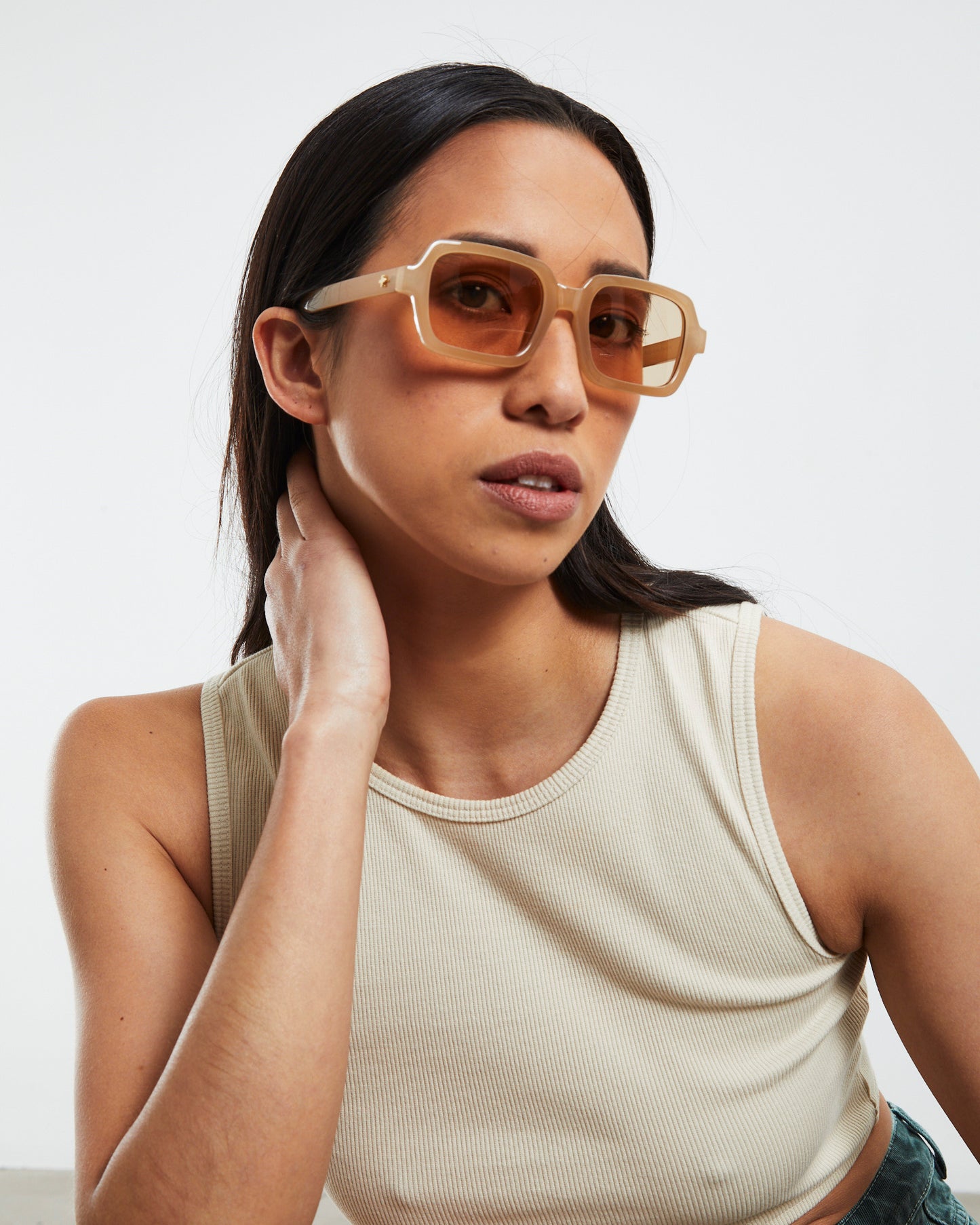 Elise Sunglasses Nude/Honey