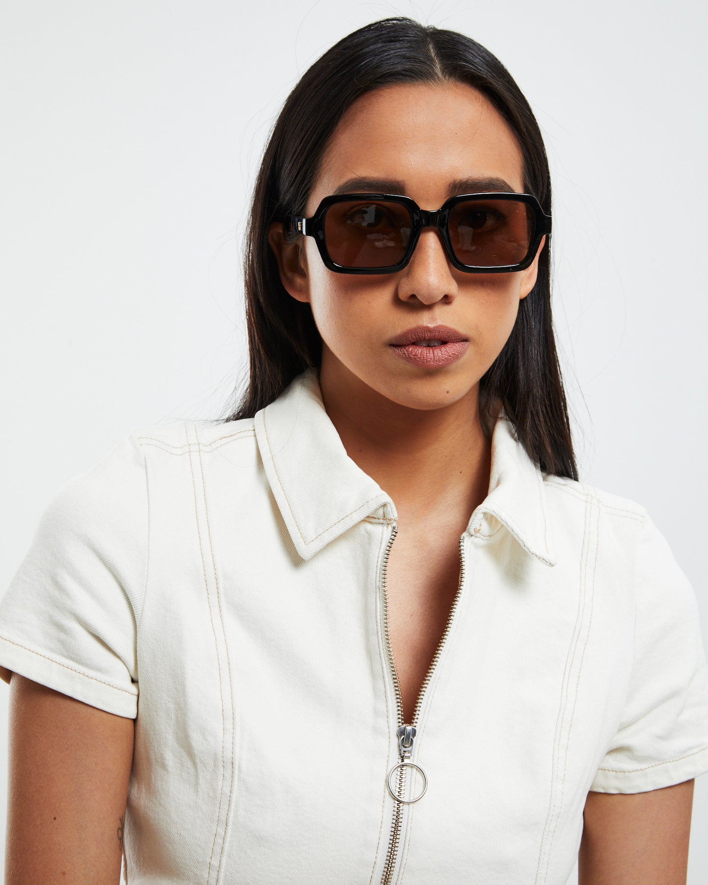 Elise Sunglasses Black/Brown
