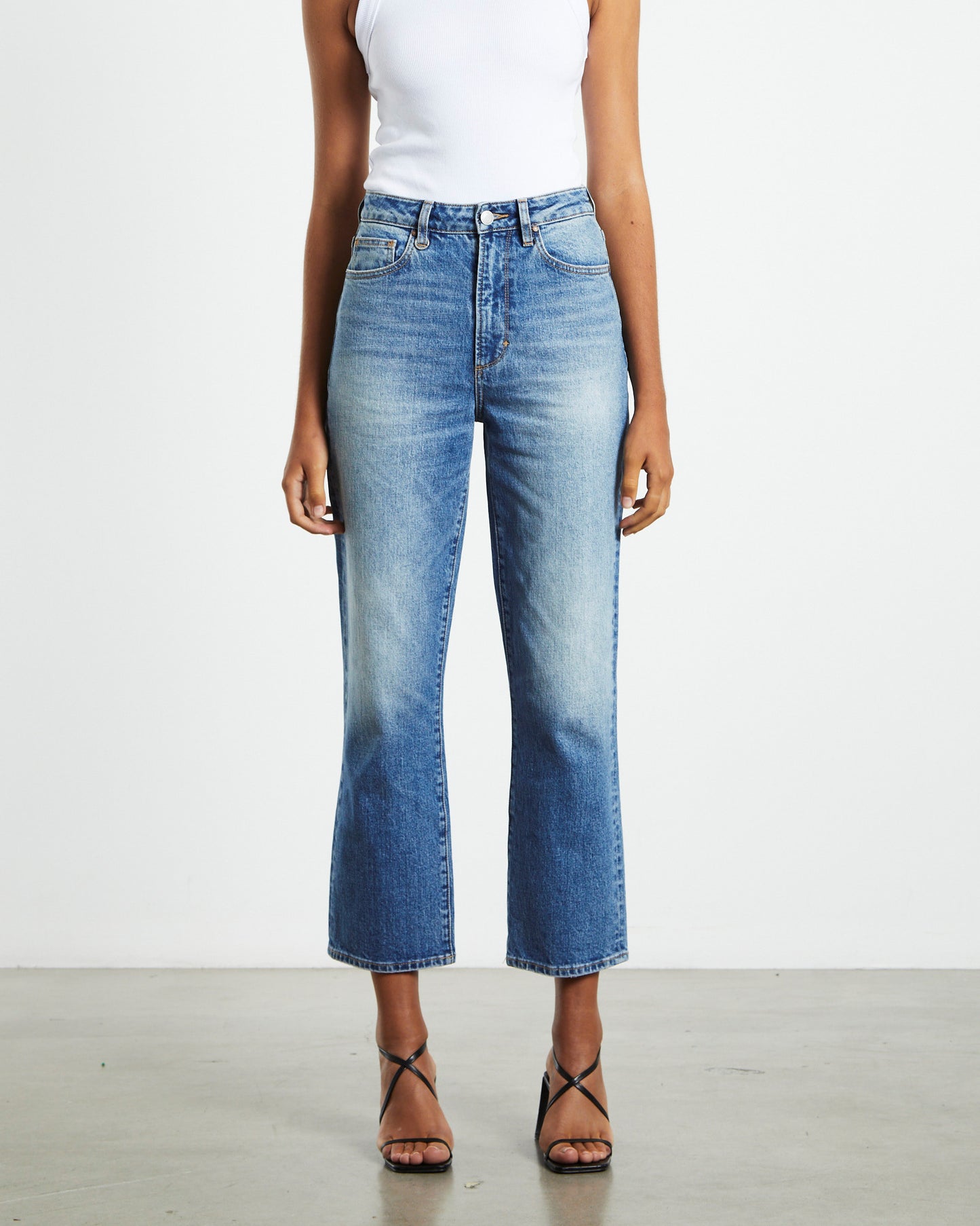 Nico Straight Denim Jeans Abandon Blue