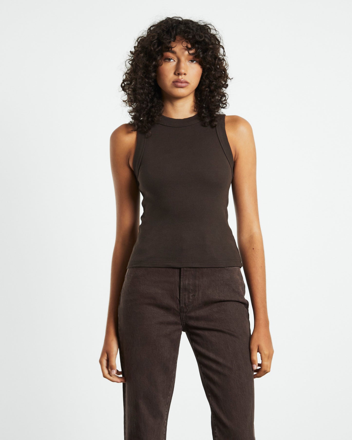 Jonesy Singlet Expresso Brown