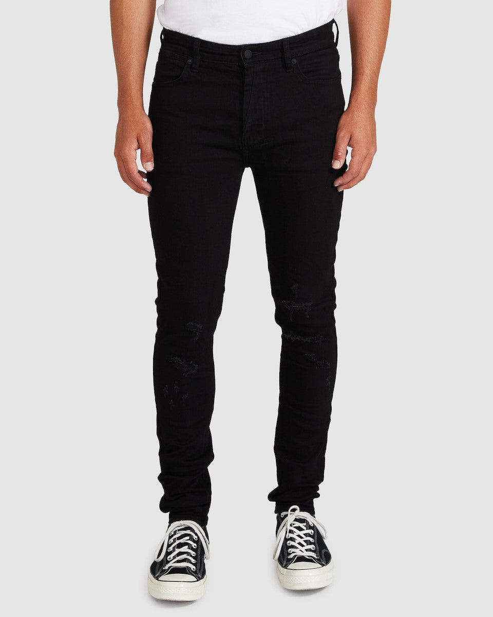 Van Winkle Jeans Rebel Trashed Black