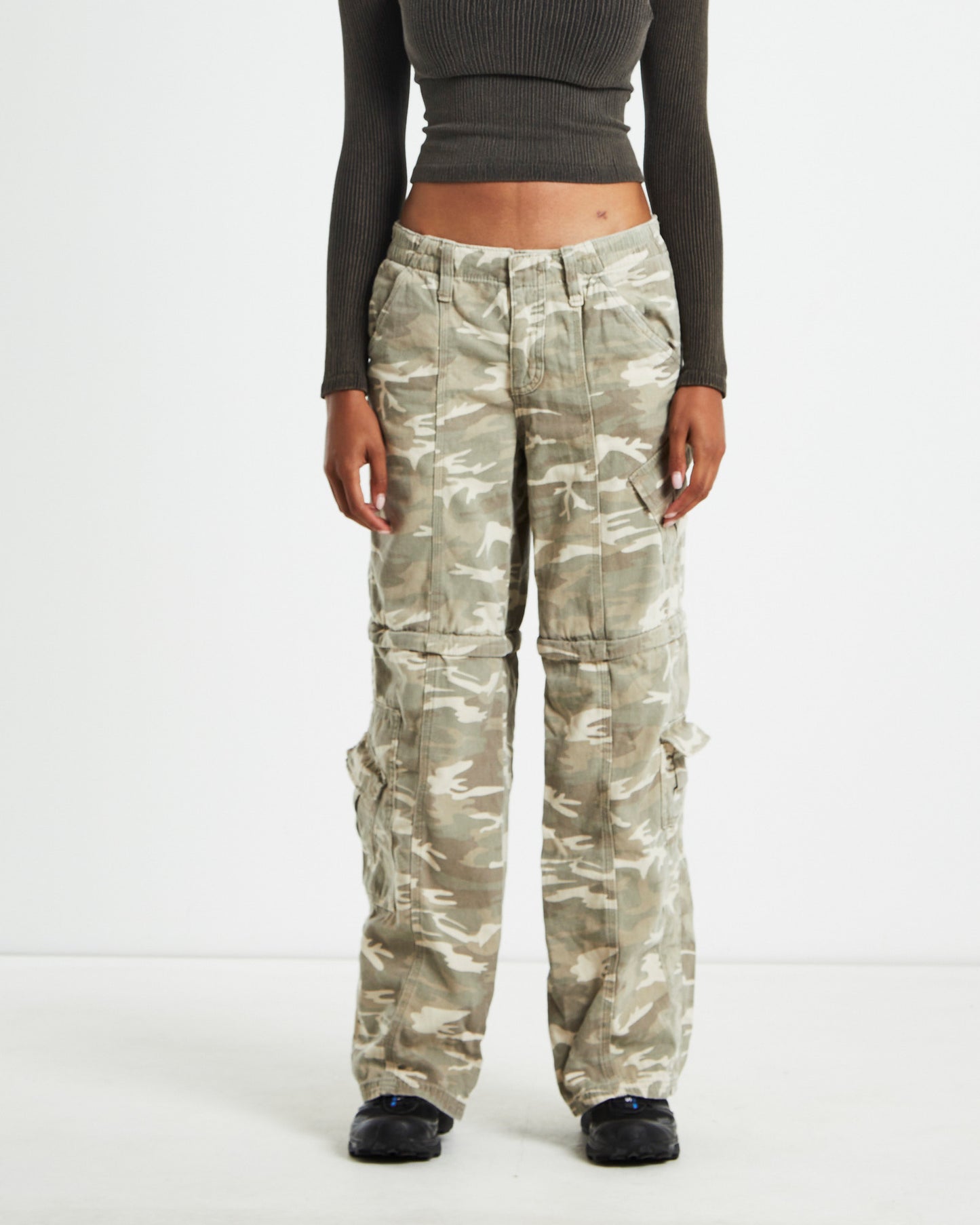 BDG Zip Off Y2K Cargo Pants Camo