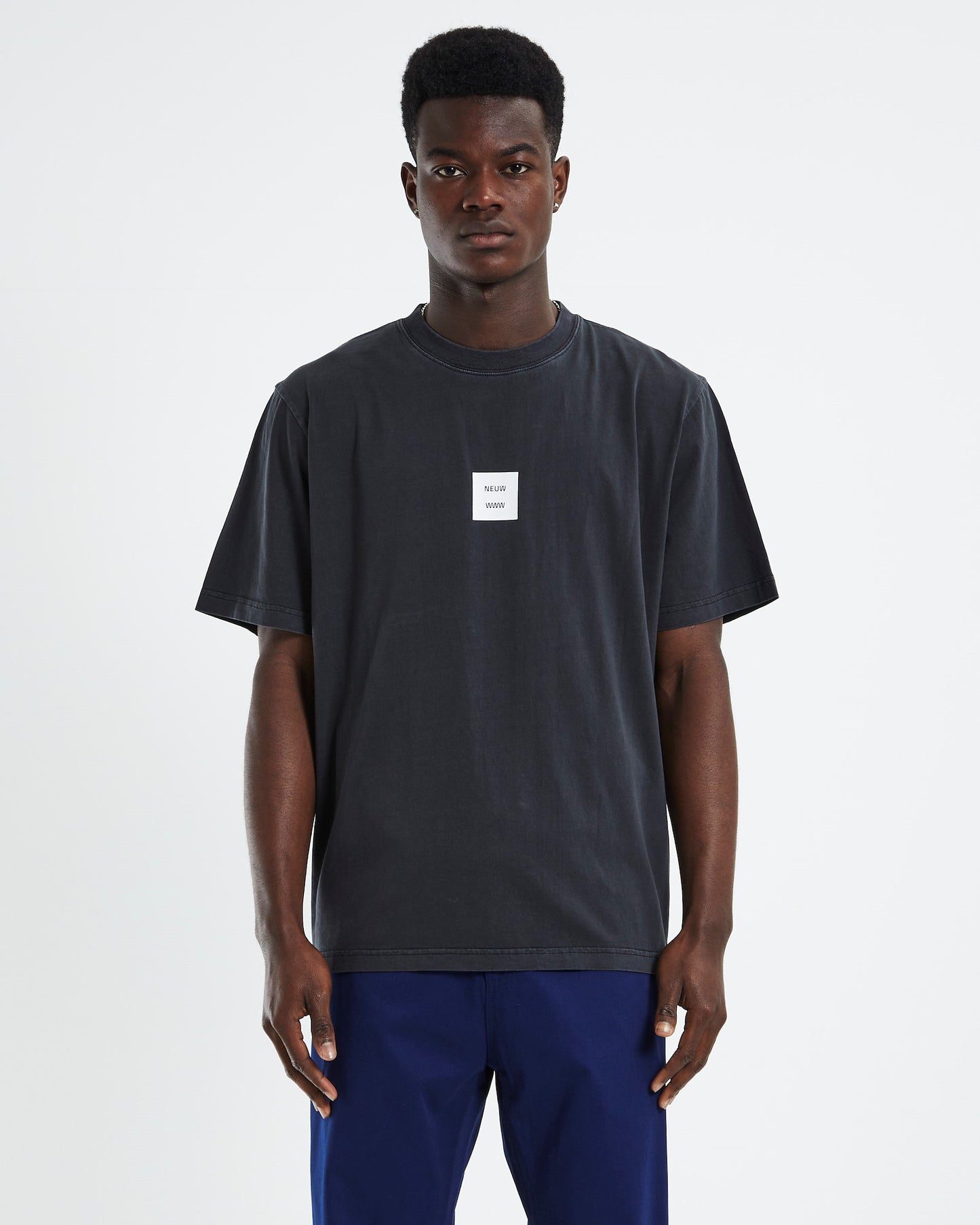 Samo Repair Logo Short Sleeve T-Shirt Black
