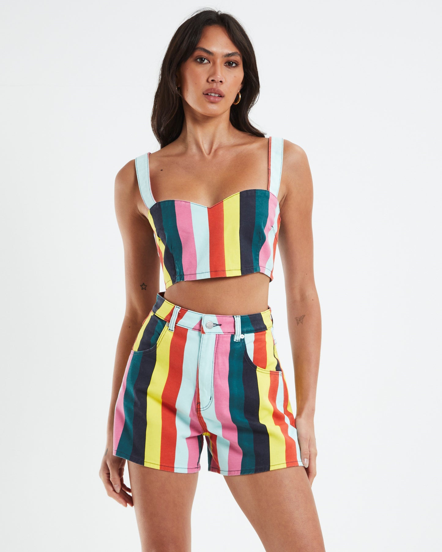 Stella Bustier Top Covergirl Summer Strip Multi